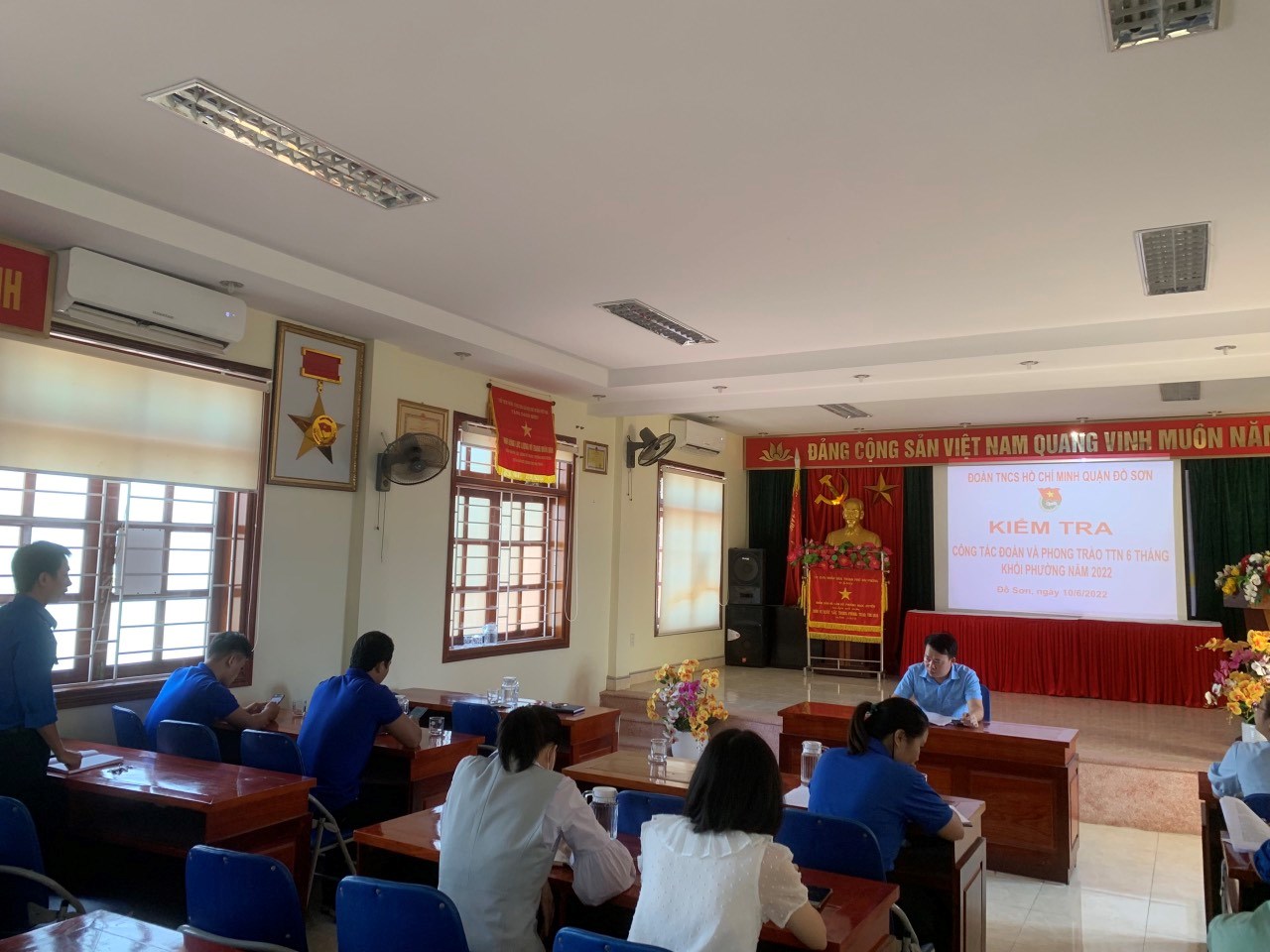 Quận đoàn Đồ Sơn: kiểm tra công tác Đoàn và phong trào thanh niên 6 tháng đầu năm 2022