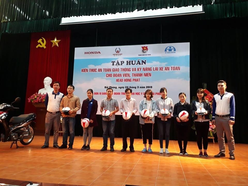 Tập huấn "Kiến thức An toàn giao thông và Kỹ năng lái xe an toàn" cho đoàn viên, thanh niên trường ĐH Y Dược Hải Phòng