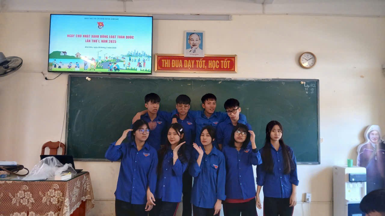 Huyện đoàn Vĩnh Bảo ra quân Ngày Chủ nhật xanh lần thứ I năm 2025