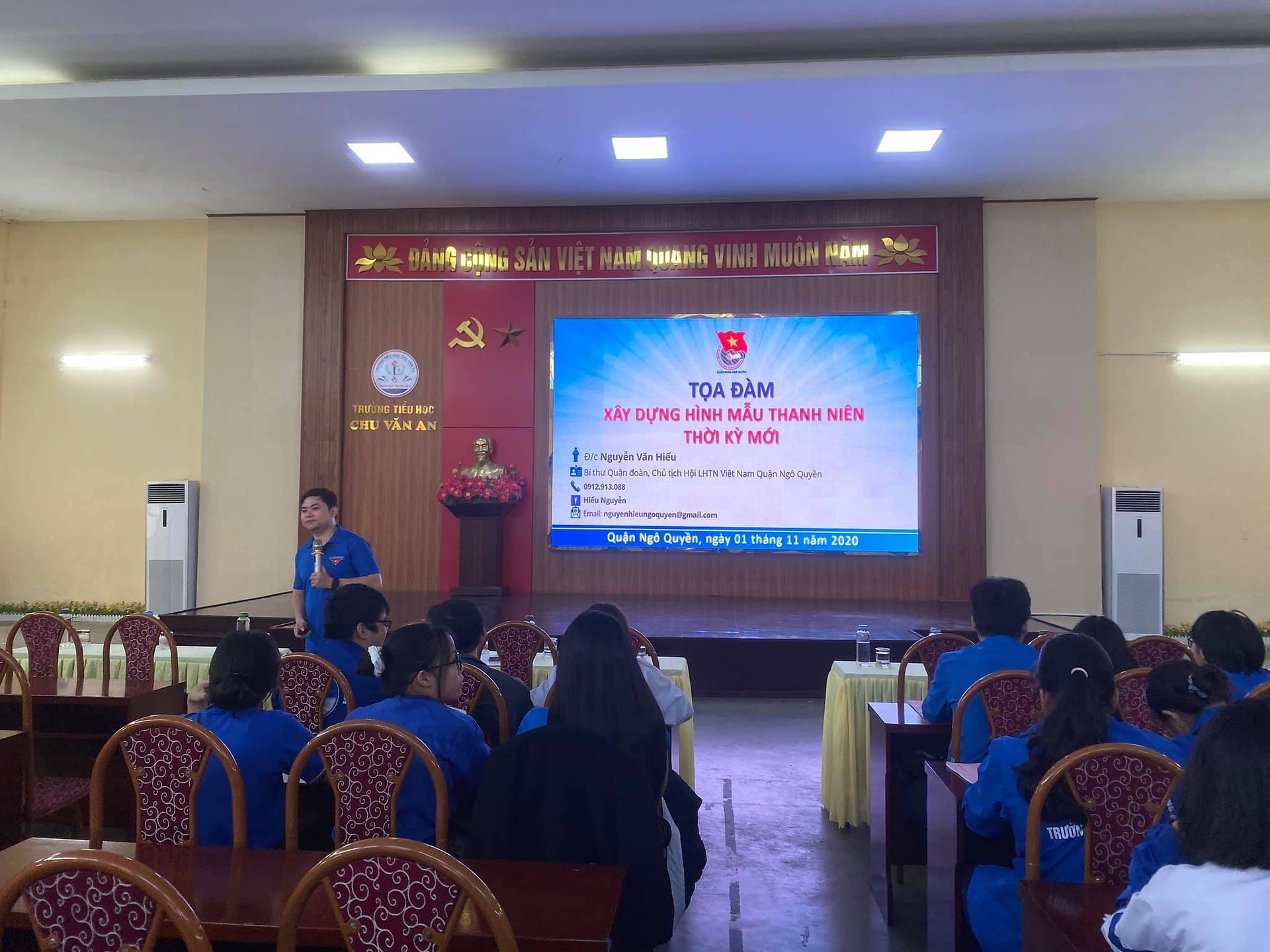 Quận đoàn Ngô Quyền: Tọa đàm "Chương trình Rèn luyện Đoàn viên giai đoạn 2018-2022 và Cuộc vận động xây dựng hình mẫu thanh niên thời kỳ mới";