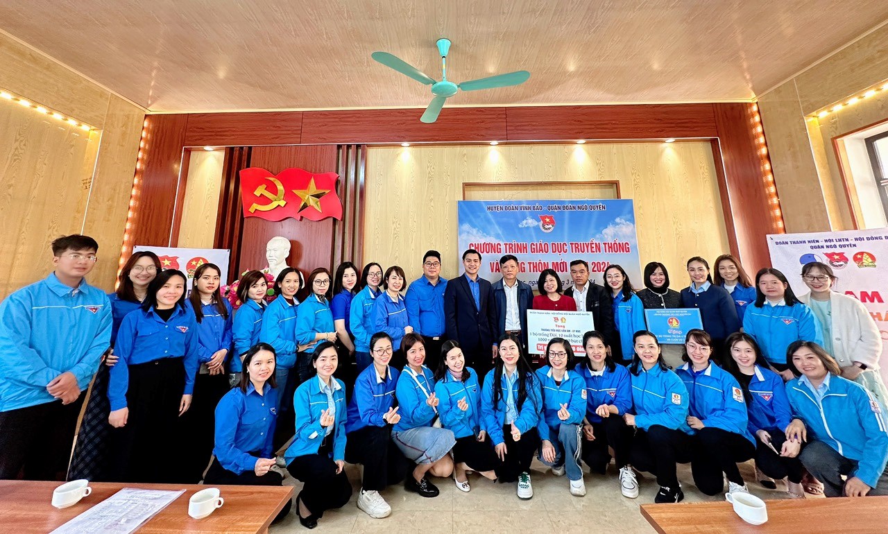 Hoạt động điều phối các nguồn quyên góp tổ chức Hành trình giáo dục truyền thống và tuổi trẻ Quận Ngô Quyền chung tay xây dựng nông thôn mới năm 2024.