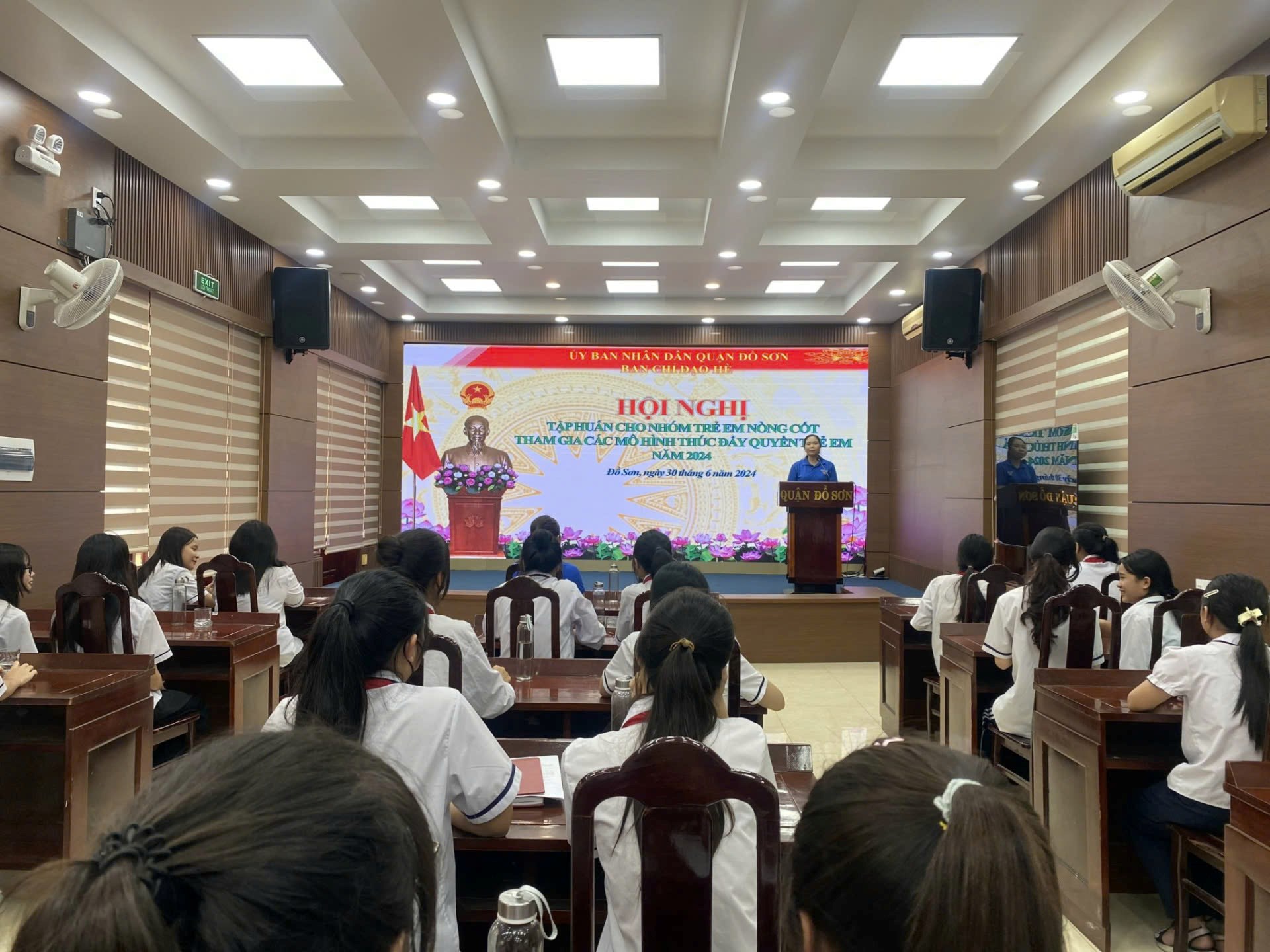 Ban Chỉ đạo Hè quận Đồ Sơn tổ chức Hội nghị tập huấn cho nhóm trẻ em nòng cốt tham gia Mô hình thúc đẩy quyền trẻ em năm 2024