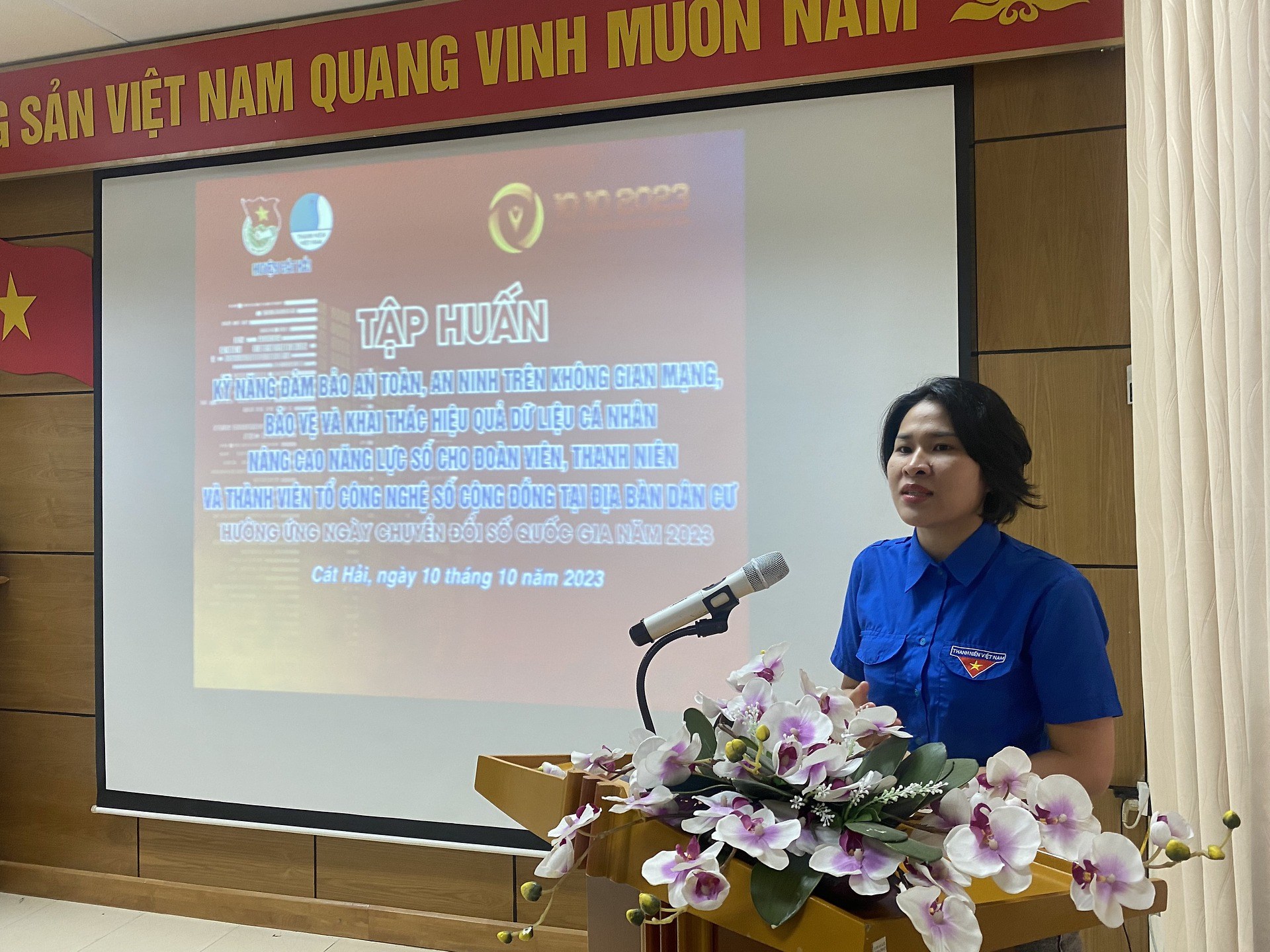 TẬP HUẤN KỸ NĂNG ĐẢM BẢO AN TOÀN, AN NINH TRÊN KHÔNG GIAN MẠNG; BẢO VỆ VÀ KHAI THÁC HIỆU QUẢ DỮ LIỆU CÁ NHÂN; NÂNG CAO NĂNG LỰC SỐ CHO ĐOÀN VIÊN, THANH NIÊN VÀ THÀNH VIÊN TỔ CÔNG NGHỆ SỐ CỘNG ĐỒNG TẠI ĐỊA BÀN DÂN CƯ