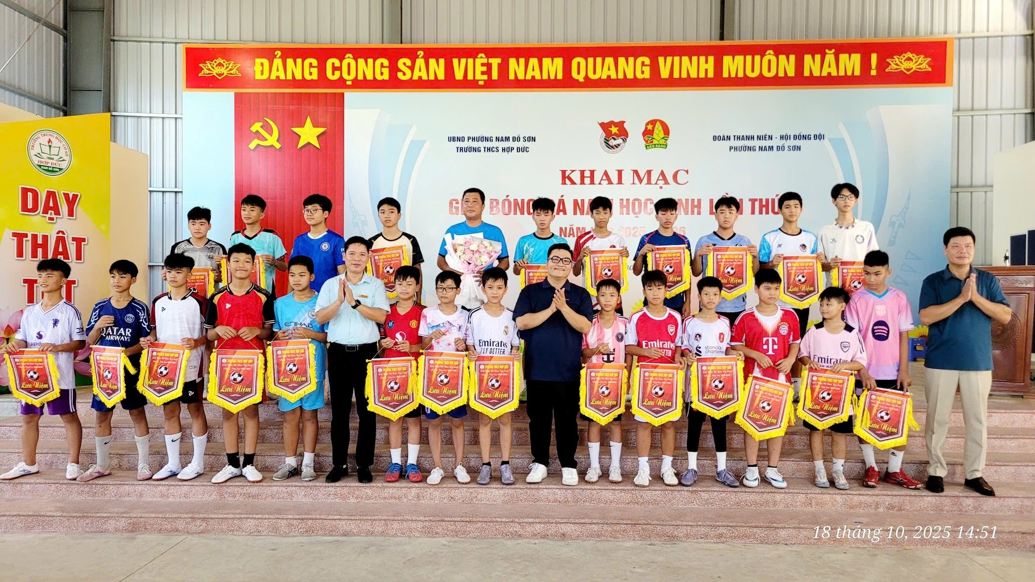 ĐOÀN PHƯỜNG NAM ĐỒ SƠN TỔ CHỨC GIẢI BÓNG ĐÁ NAM HỌC SINH LẦN THỨ II CHÀO MỪNG ĐẠI HỘI ĐẠI BIỂU ĐOÀN TNCS HỒ CHÍ MINH PHƯỜNG LẦN THỨ I, NHIỆM KỲ 2025-2030