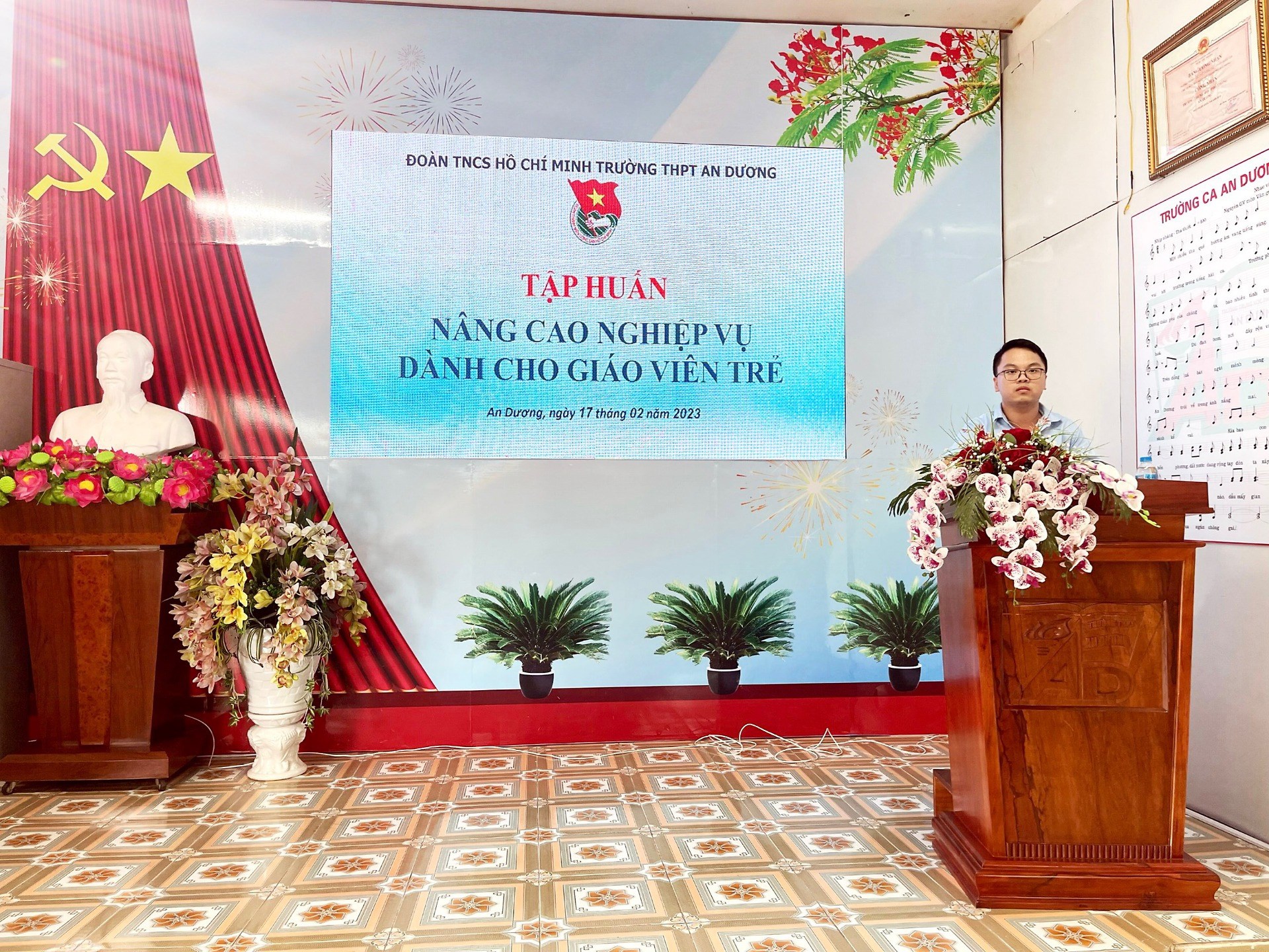 Tập huấn nâng cao nghiệp vụ dành cho giáo viên trẻ tại trường THPT An Dương