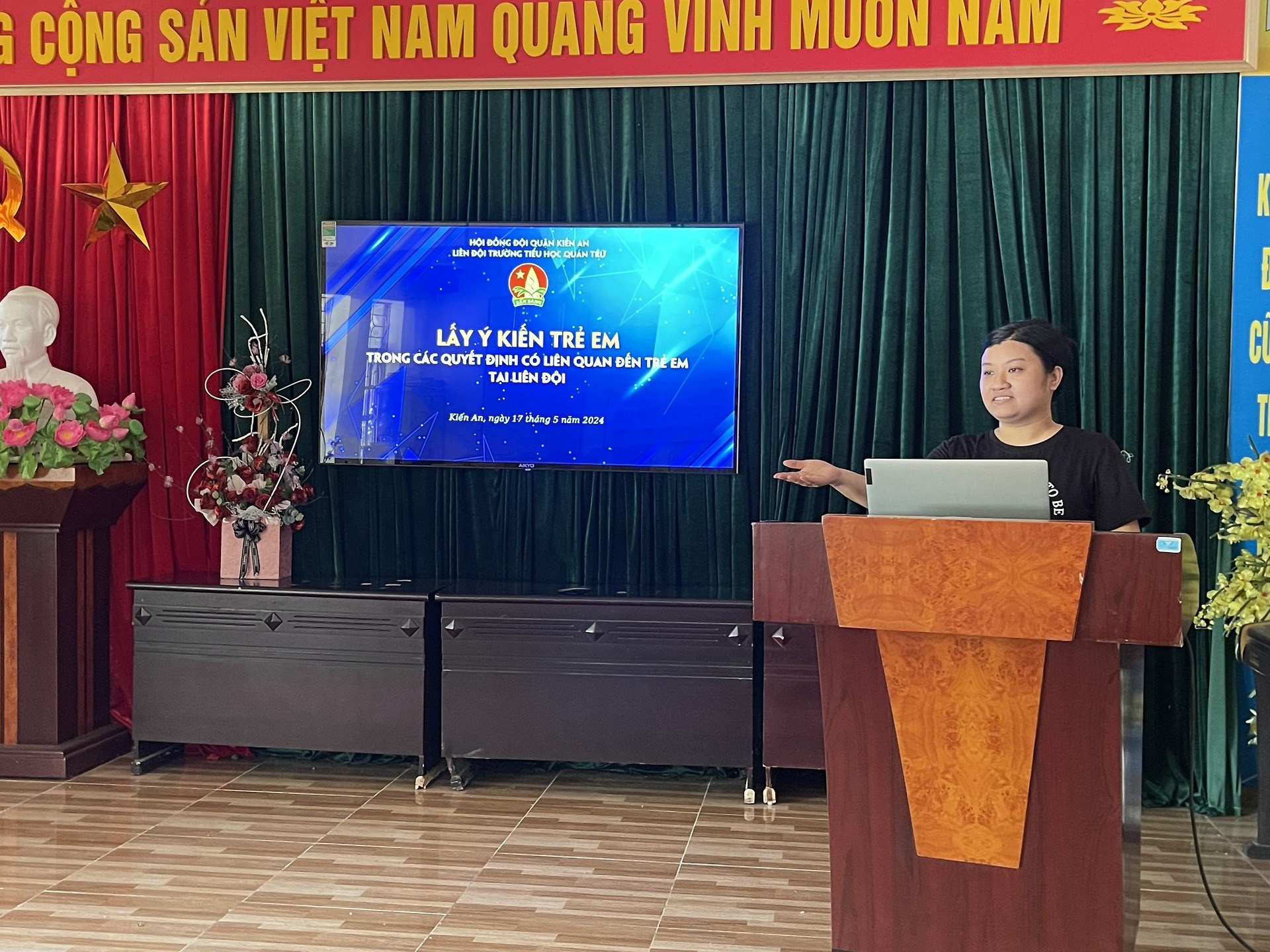 TH Quán Trữ: Hoạt động "Lấy ý kiến của trẻ em trong các quyết định có liên quan đến trẻ em trong nhà trường"