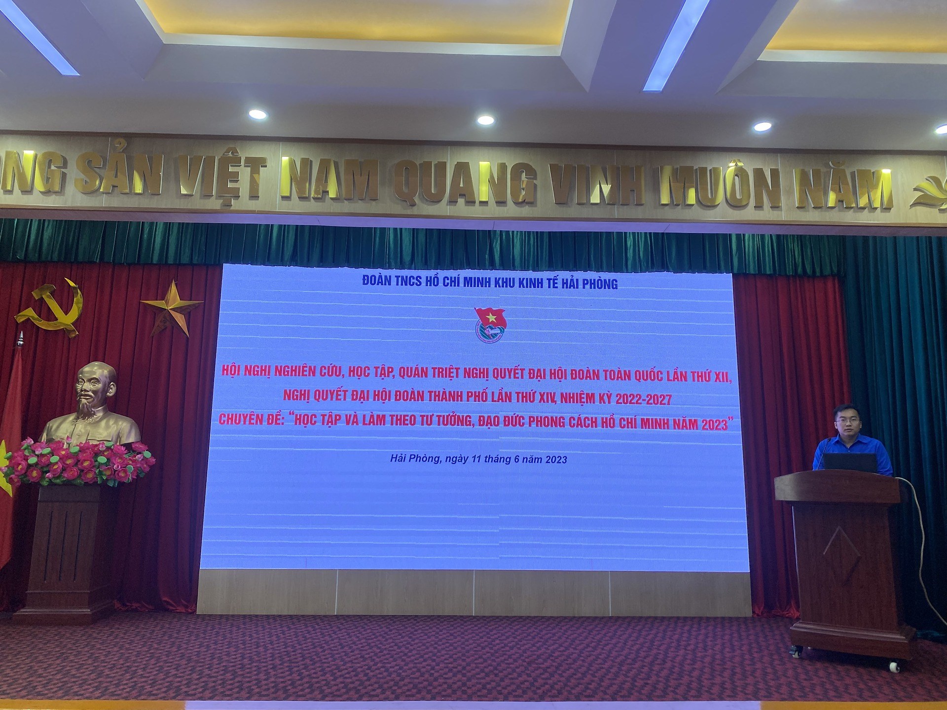 HỘI NGHỊ NGHIÊN CỨU, HỌC TẬP, QUÁN TRIỆT NGHỊ QUYẾT ĐẠI HỘI ĐOÀN TOÀN QUỐC LẦN THỨ XII, NGHỊ QUYẾT ĐẠI HỘI ĐOÀN THÀNH PHỐ LẦN THỨ XIV, NHIỆM KỲ 2022-2027 CHUYÊN ĐỀ: “HỌC TẬP VÀ LÀM THEO TƯ TƯỞNG, ĐẠO ĐỨC PHONG CÁCH HỒ CHÍ MINH NĂM 2023”