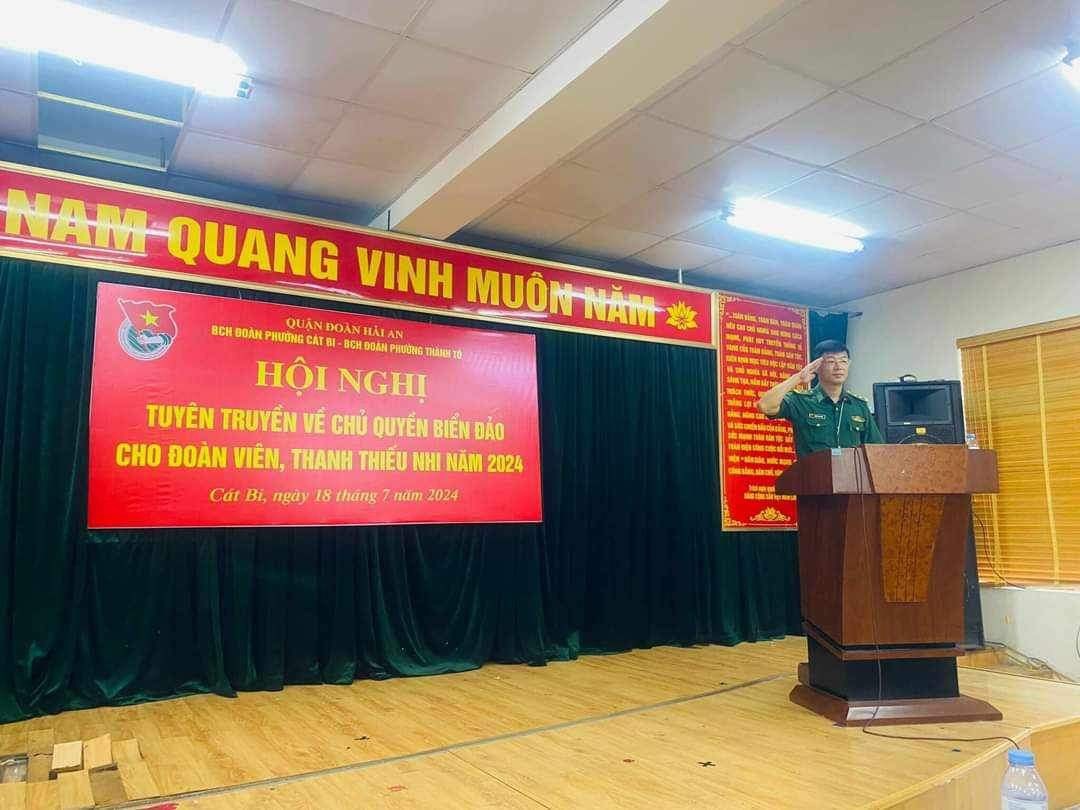 Hội nghị tuyên tuyền về chủ quyền biển đảo cho đoàn viên, thanh thiếu nhi năm 2024.