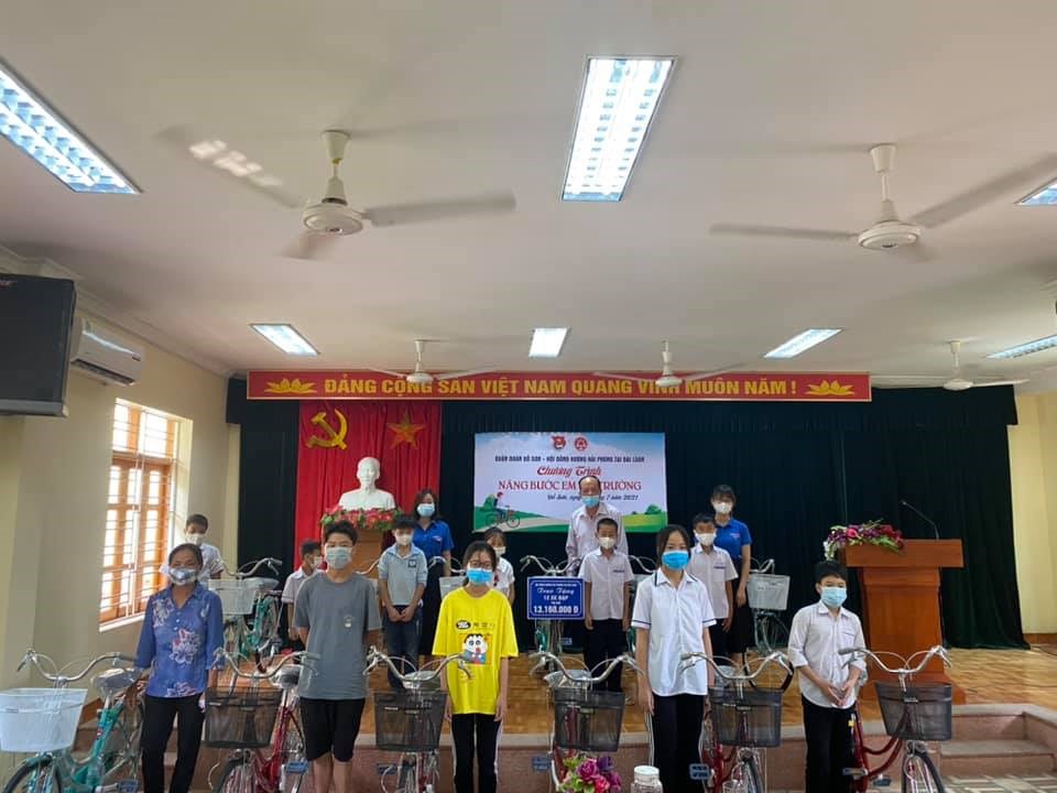 Quận Đồ Sơn: Năm 2021, Vượt chỉ tiêu hỗ trợ, giúp đỡ thiếu nhi có hoàn cảnh khó khăn theo phân bổ của Ban Thường vụ Thành đoàn.