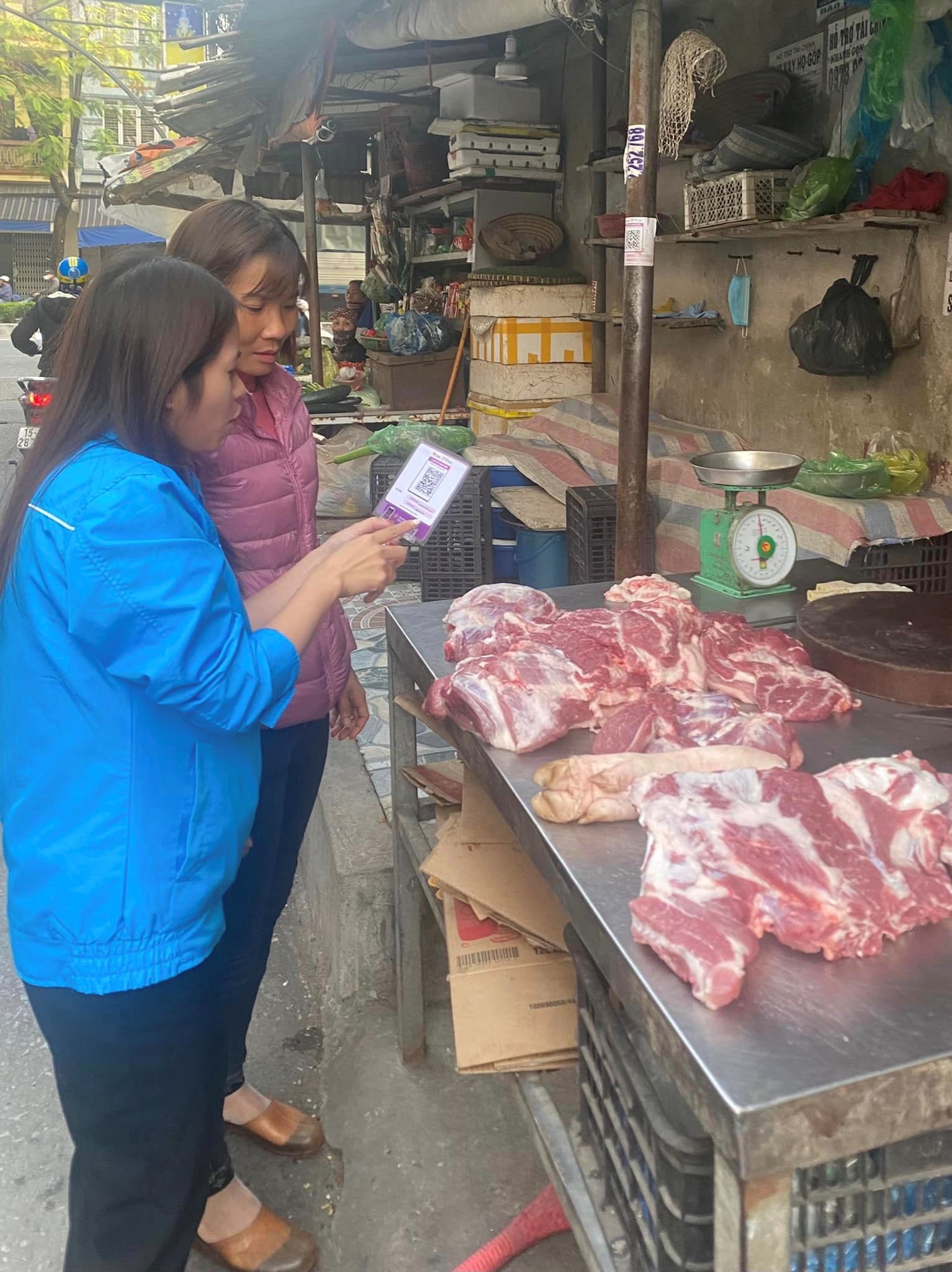 Mô hình “Thanh toán 3s - Không cần tiền mặt” tại chợ Lãm Hà