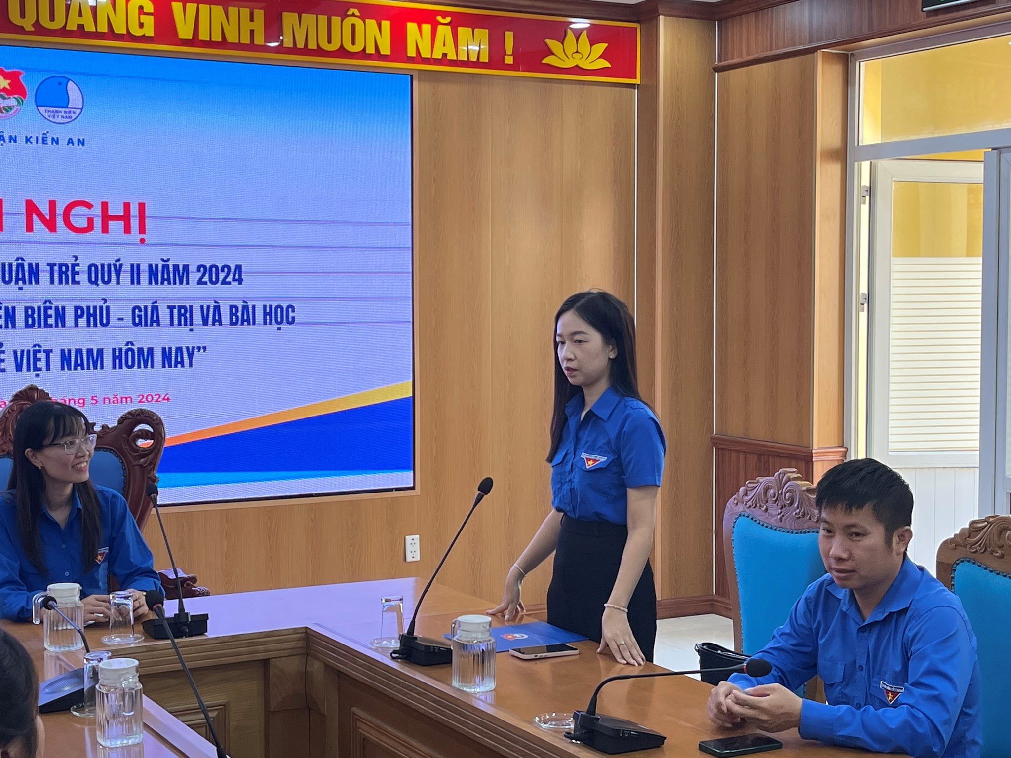 Sinh hoạt Câu lạc bộ Lý luận trẻ quận Kiến An nhân kỷ niệm 70 năm Chiến thắng Điện Biên Phủ (07/5/1954 - 07/5/2024)