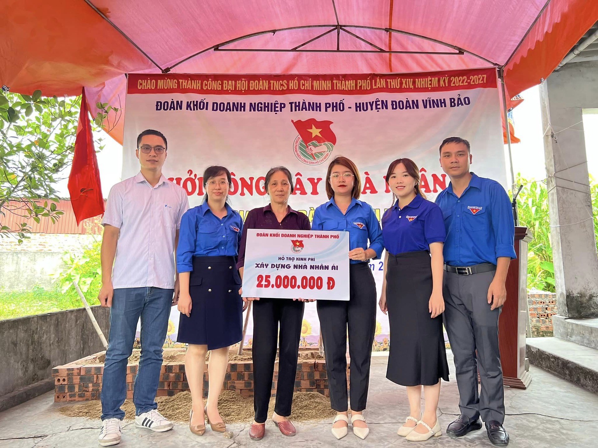 Khởi công xây dựng “Nhà Nhân ái” cho gia đình có hoàn cảnh khó khăn trên địa bàn xã Tam Cường, huyện Vĩnh Bảo