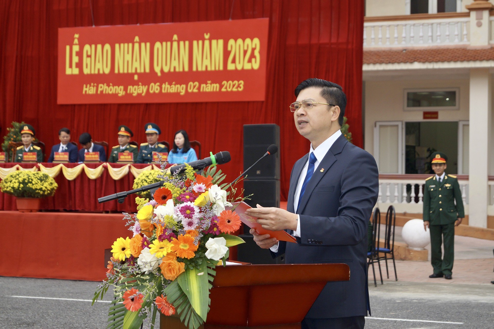 LỄ GIAO NHẬN QUÂN NĂM 2023 HUYỆN CÁT HẢI - KHÍ THẾ, AN TOÀN VÀ THÀNH CÔNG TỐT ĐẸP