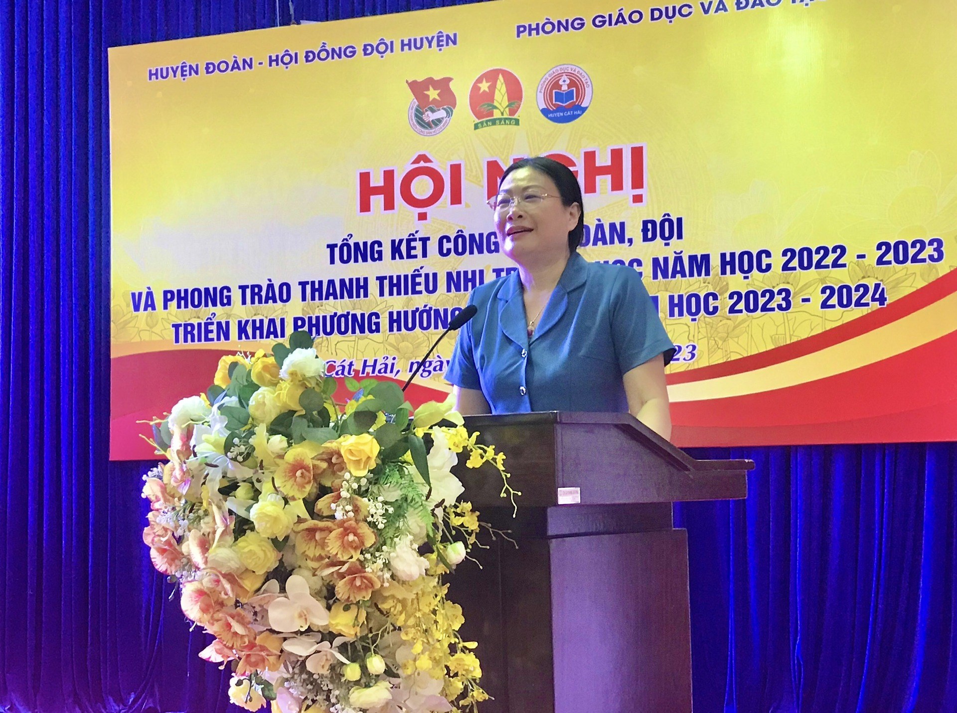 HỘI NGHỊ TỔNG KẾT CÔNG TÁC ĐOÀN, ĐỘI VÀ PHONG TRÀO THANH THIẾU NHI TRƯỜNG HỌC NĂM HỌC 2022 - 2023; TRIỂN KHAI PHƯƠNG HƯỚNG, NHIỆM VỤ NĂM HỌC 2023 – 2024
