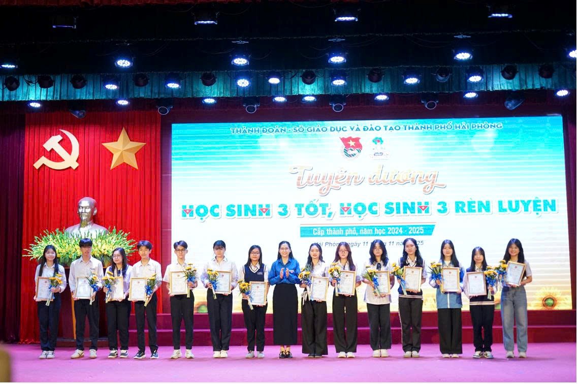 TUYÊN DƯƠNG DANH HIỆU "HỌC SINH 3 TỐT", "HỌC SINH 3 RÈN LUYỆN" CẤP THÀNH PHỐ, NĂM HỌC 2024 - 2025