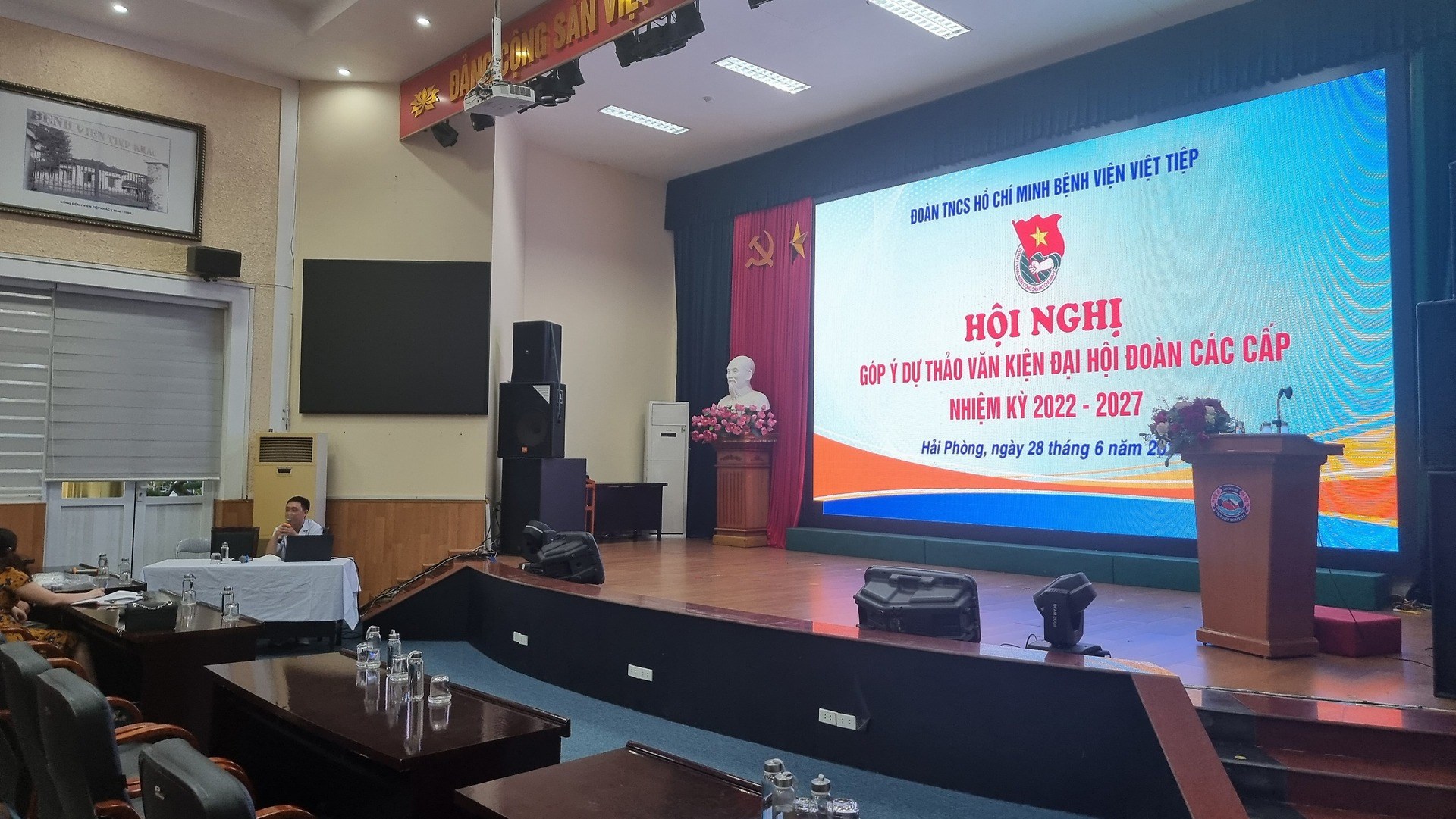 Đoàn Thanh niên Bệnh viện Hữu nghị Việt Tiệp tổ chức Hội nghị góp ý dự thảo văn kiện Đại hội đoàn các cấp 2022 - 2027