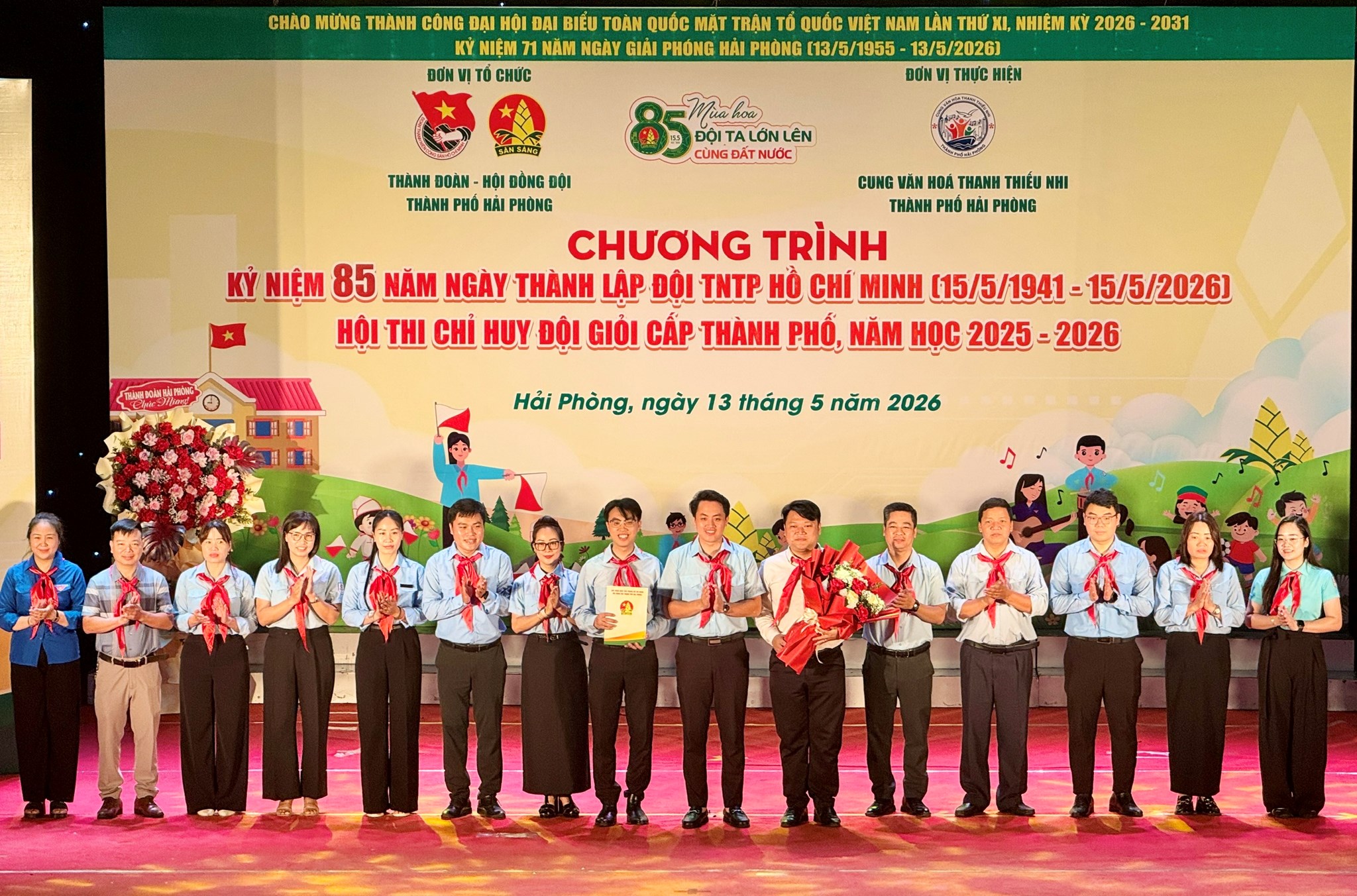 CHƯƠNG TRÌNH KỶ NIỆM 85 NĂM NGÀY THÀNH LẬP ĐỘI TNTP HỒ CHÍ MINH (15/5/1941 - 15/5/2026) VÀ HỘI THI CHỈ HUY ĐỘI GIỎI CẤP THÀNH PHỐ NĂM HỌC 2025 - 2026