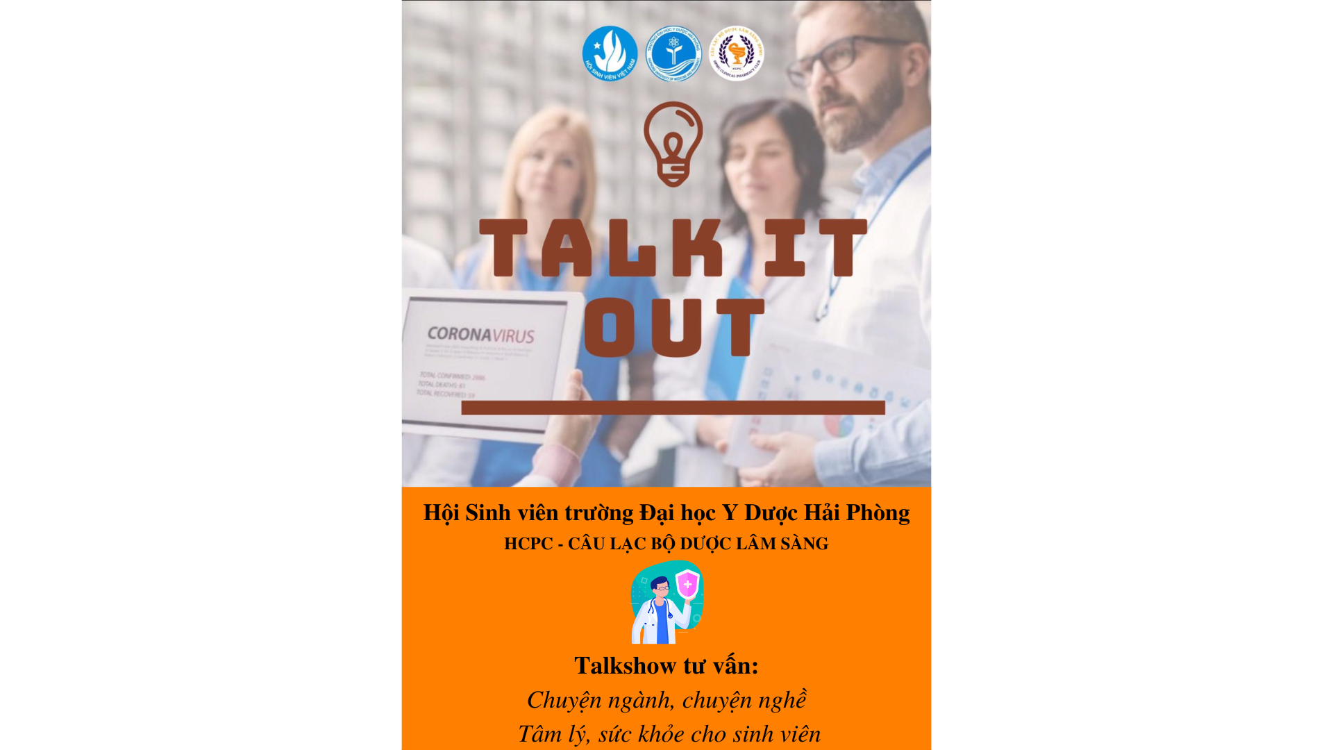 Hội Sinh viên trường Đại học Y Dược Hải Phòng tổ chức Talkshow trực tuyến tư vấn: Chuyện ngành, chuyện nghề Tâm lý, sức khỏe cho sinh viên