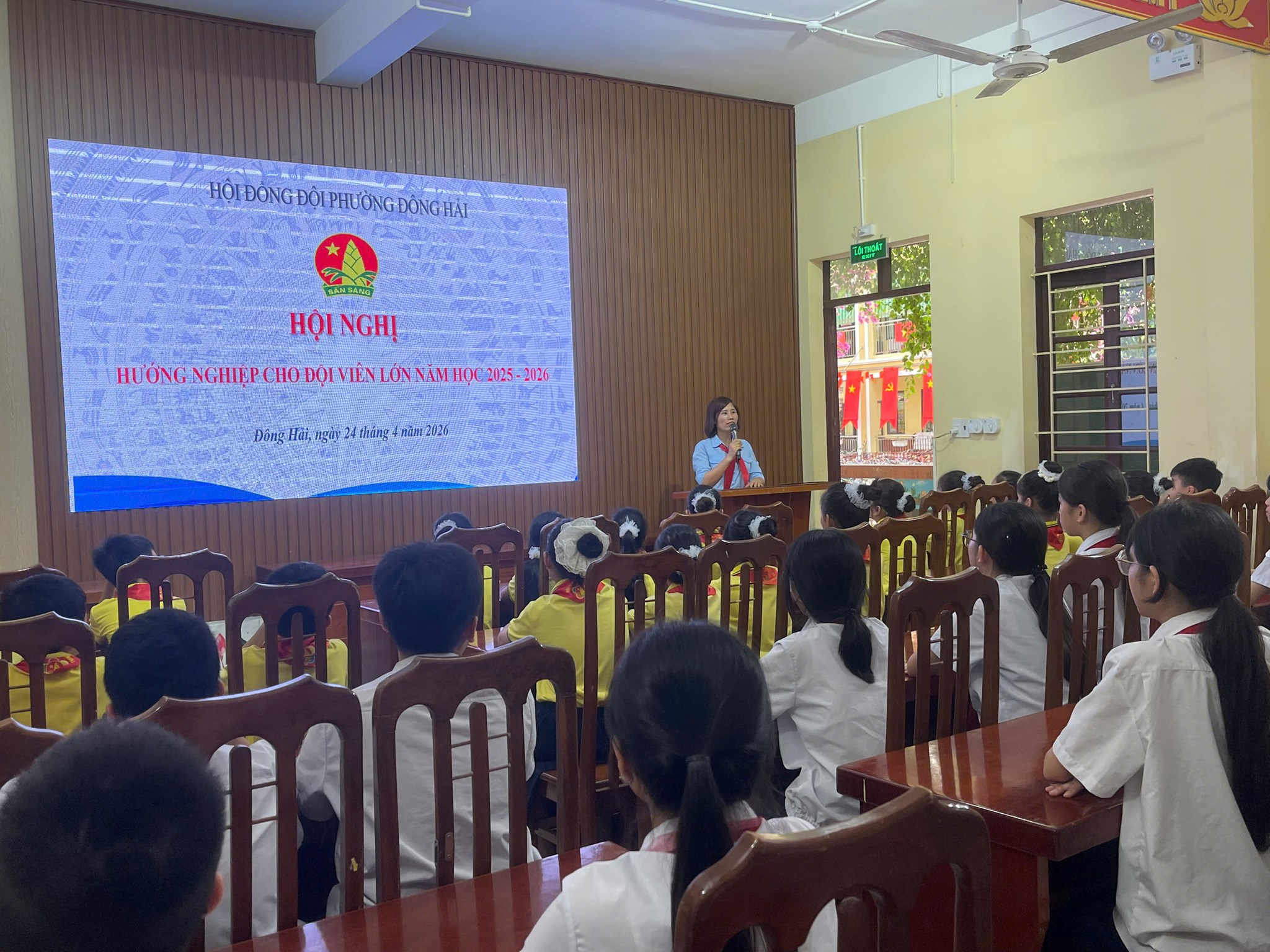 ĐOÀN PHƯỜNG - HỘI ĐỒNG ĐỘI PHƯỜNG ĐÔNG HẢI: HỘI NGHỊ HƯỚNG NGHIỆP CHO ĐỘI VIÊN LỚN NĂM HỌC 2025 - 2026