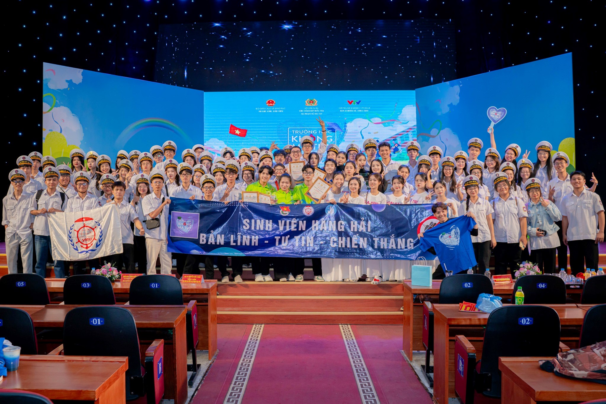 TRƯỜNG ĐẠI HỌC HÀNG HẢI VIỆT NAM ĐẠT GIẢI NHẤT CUỘC THI TRƯỜNG HỌC KHÔNG MA TUÝ NĂM 2025 - VÒNG KHU VỰC 1