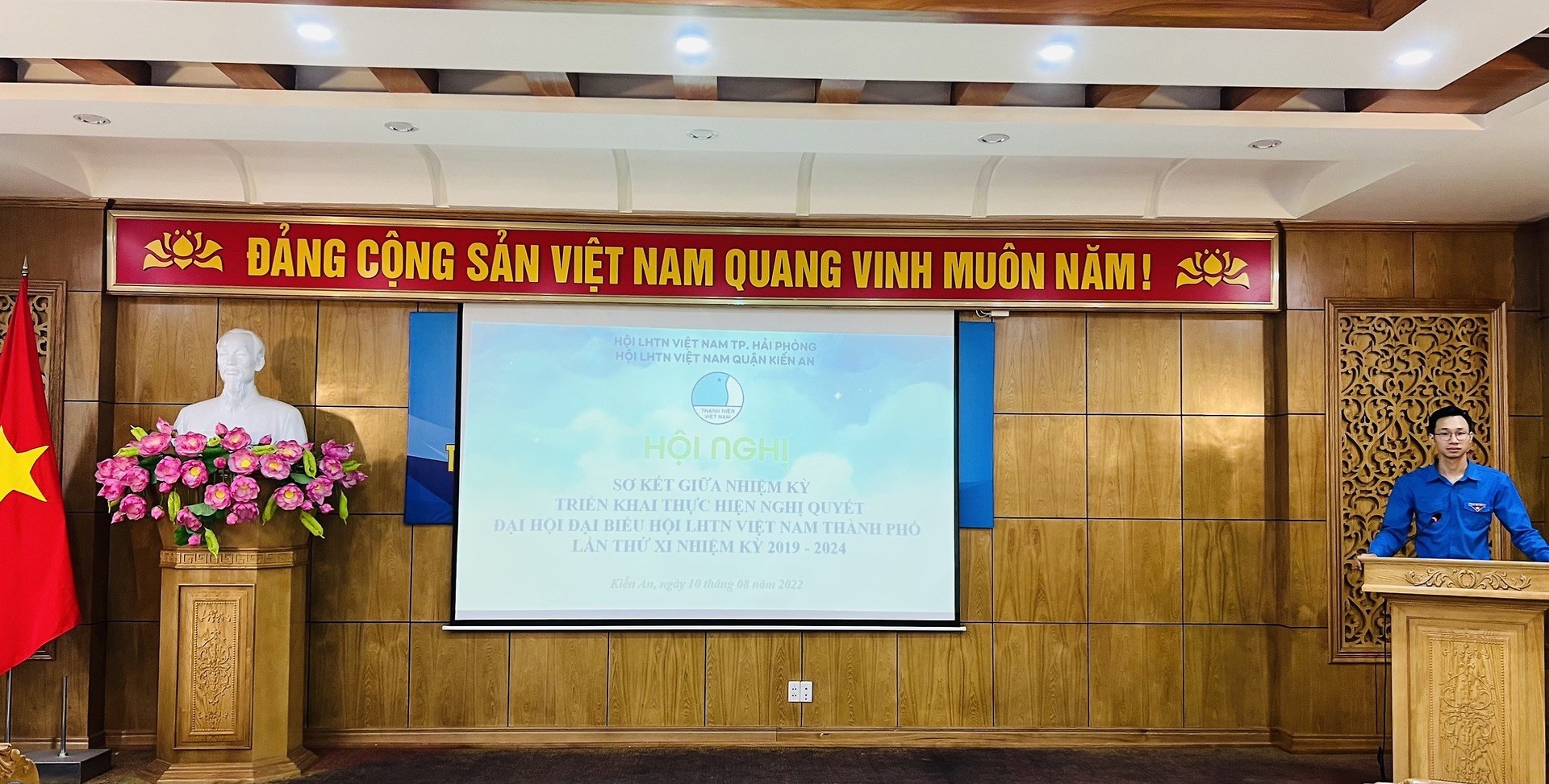 Hội LHTN Việt Nam quận Kiến An tổ chức Hội nghị sơ kết giữa nhiệm kỳ