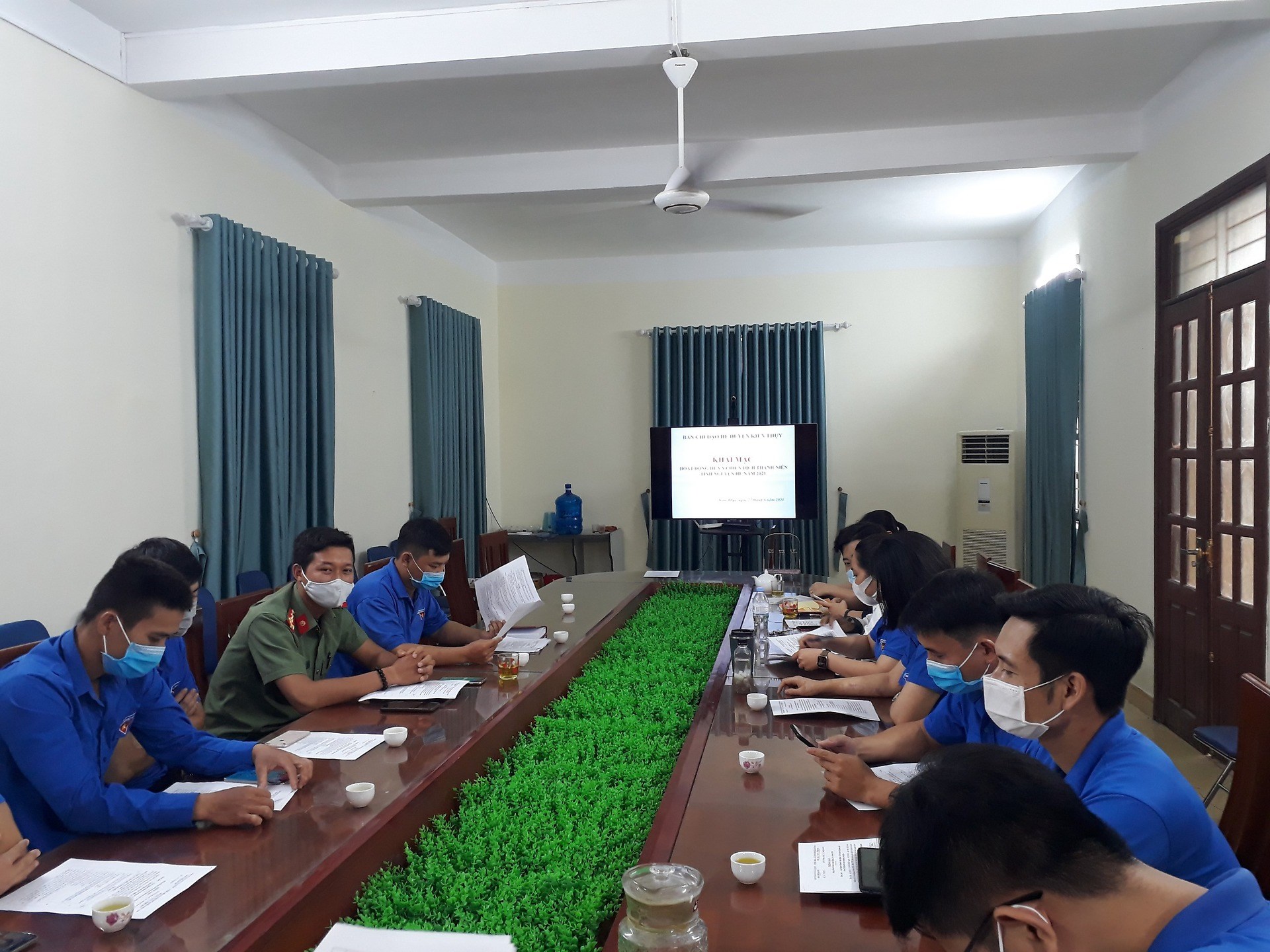 Huyện đoàn Kiến Thuỵ: Khai mạc hoạt động hè và chiến dịch thanh niên tình nguyện hè năm 2021