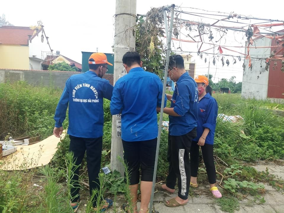 Một số hoạt động nổi bật của đội hình tình nguyện tại xã Mỹ Đức, An Lão