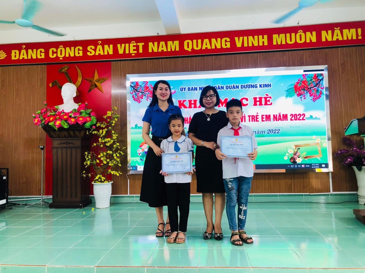 BIỂU DƯƠNG THIẾU NHI TIÊU BIỂU NHÂN DỊP HÈ NĂM 2022