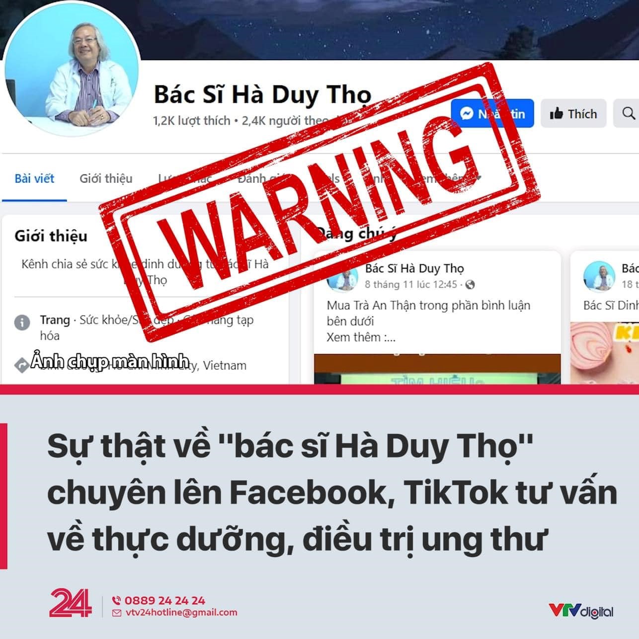 Sự thật về bác sĩ Hà Duy Thọ
