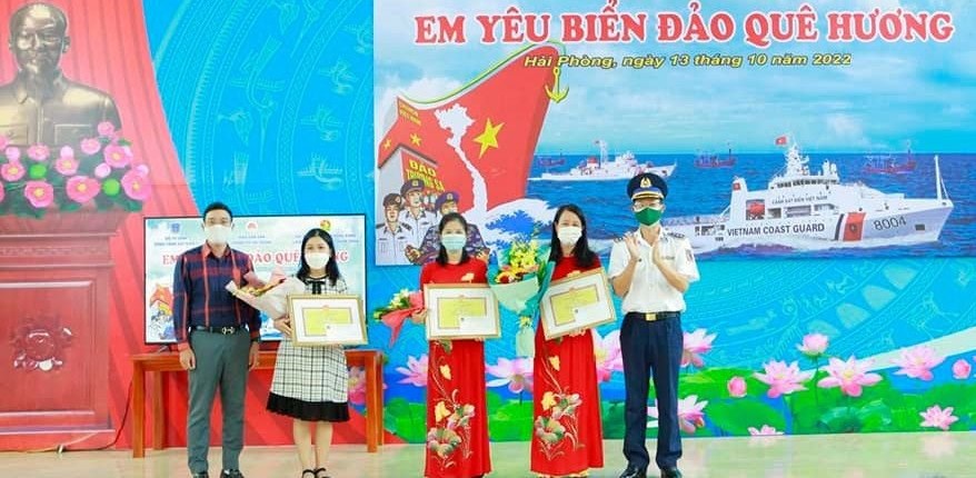 Thiếu nhi quận Hồng Bàng với biển, đảo quê hương năm 2022
