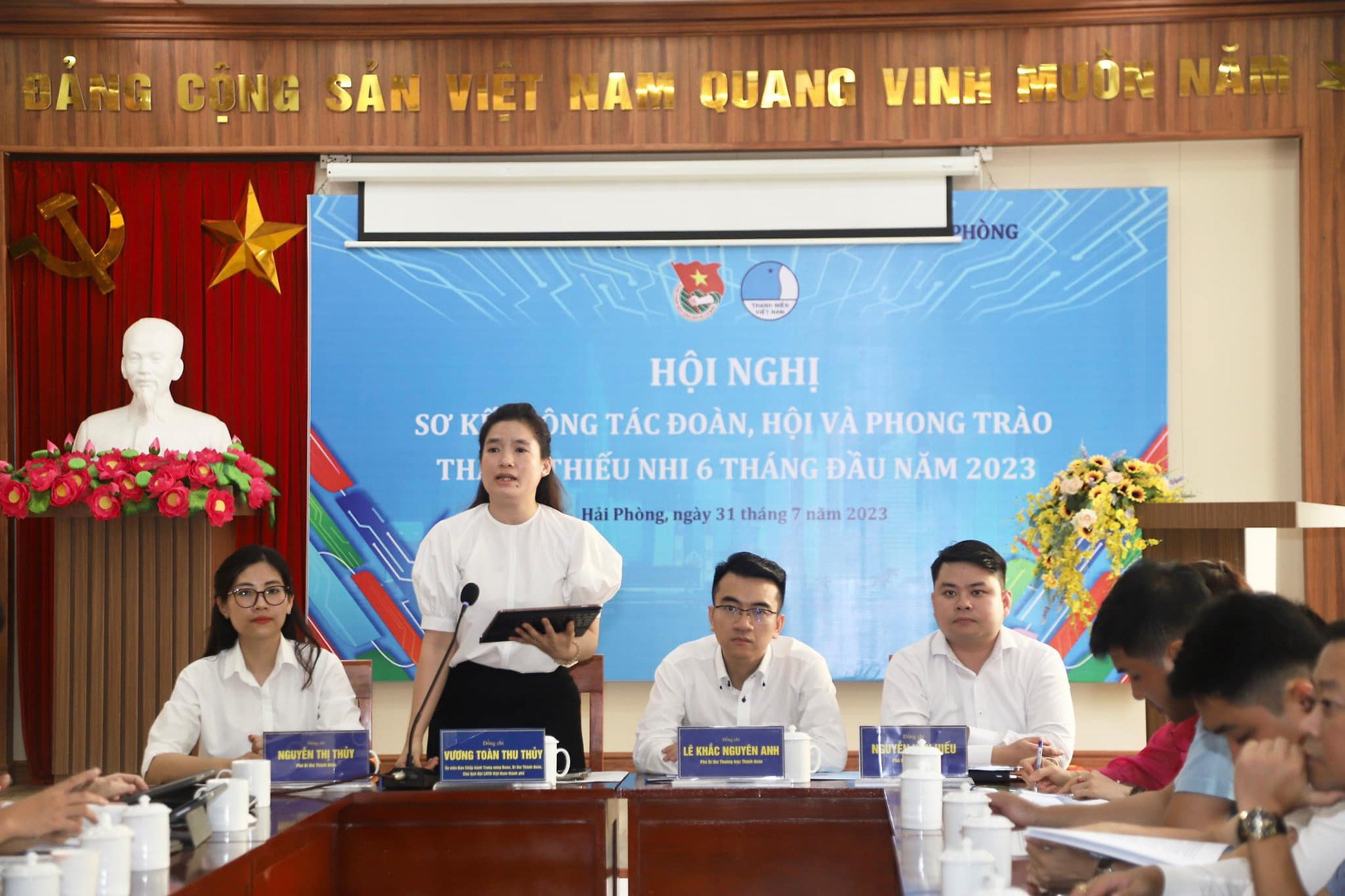 HỘI NGHỊ SƠ KẾT CÔNG TÁC ĐOÀN, HỘI VÀ PHONG TRÀO THANH THIẾU NHI 6 THÁNG NĂM 2023