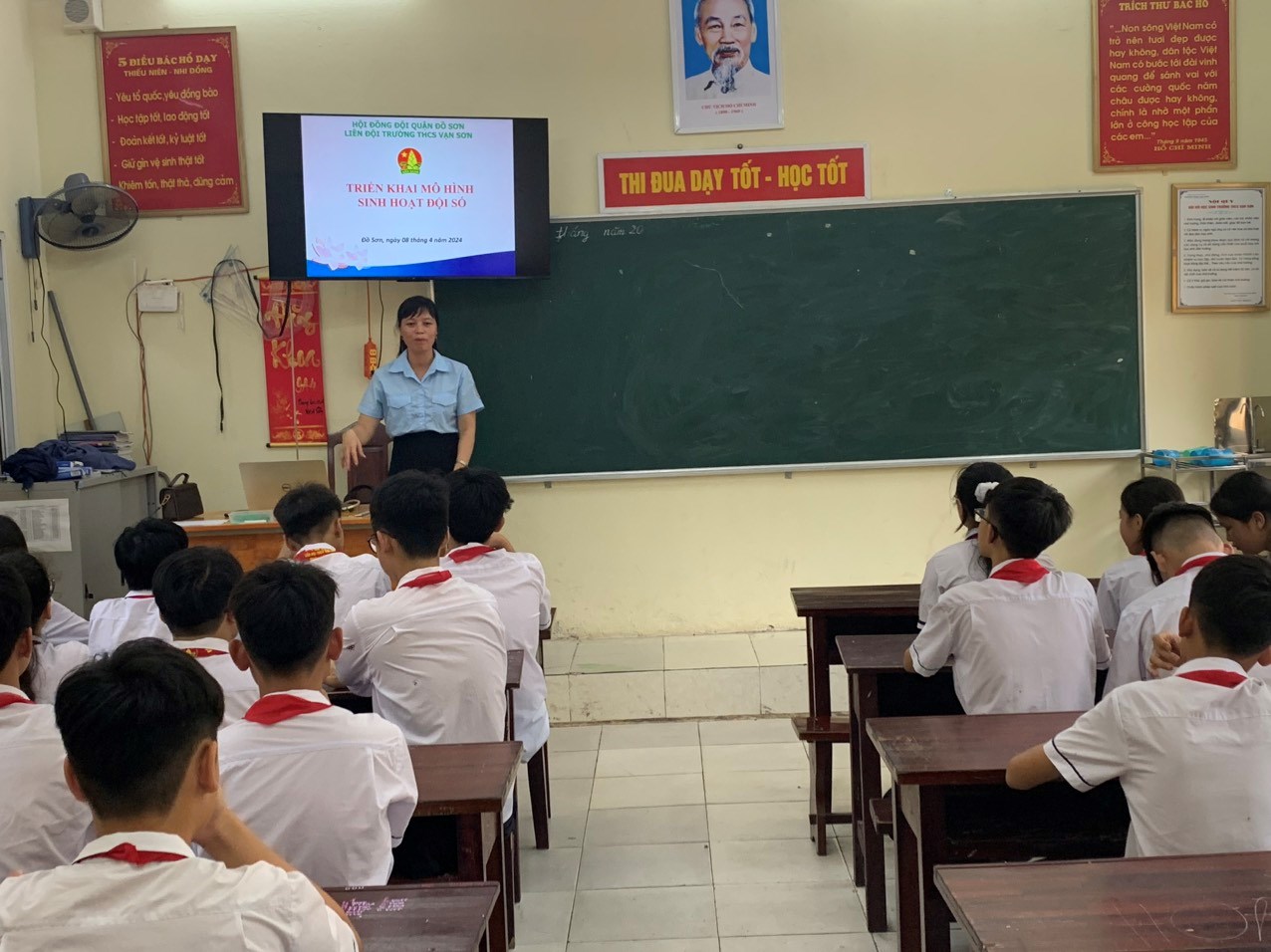 Hội đồng Đội quận Đồ Sơn tổ chức triển khai mô hình "Sinh hoạt Đội số"