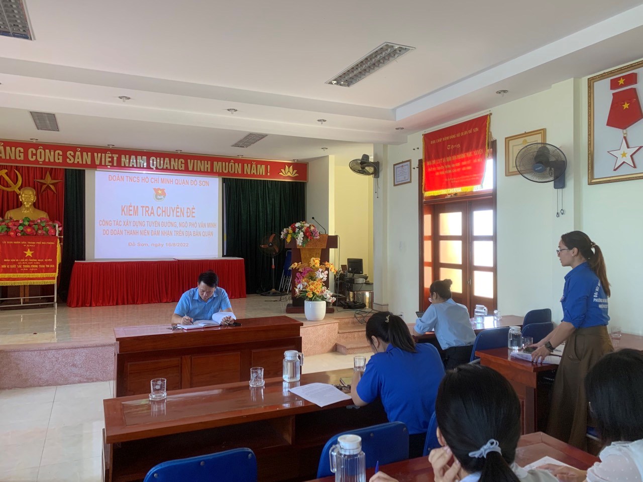 Quận đoàn Đồ Sơn: kiểm tra chuyên đề công tác xây dựng tuyến đường, ngõ phố văn minh do Đoàn thanh niên đảm nhận trên địa bàn quận Đồ Sơn