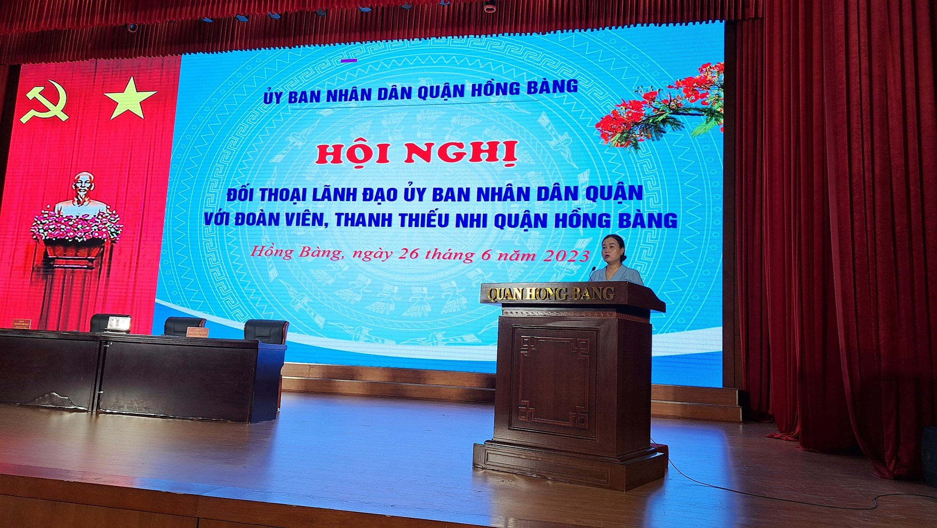 Hội nghị đối thoại lãnh đạo UBND quận với đoàn viên, thanh thiếu nhi năm 2023