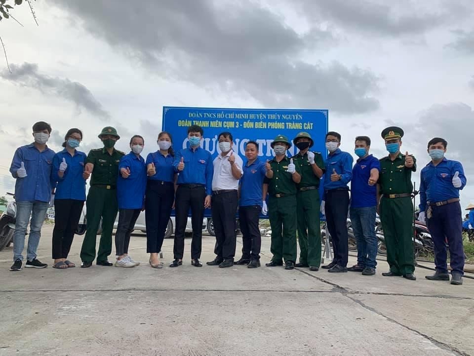 Ban Thường vụ Huyện đoàn Thủy Nguyên thực hiện Chương trình tuyên truyền về chủ quyền biển đảo, biên giới cho Đoàn viên thanh niên Cụm III