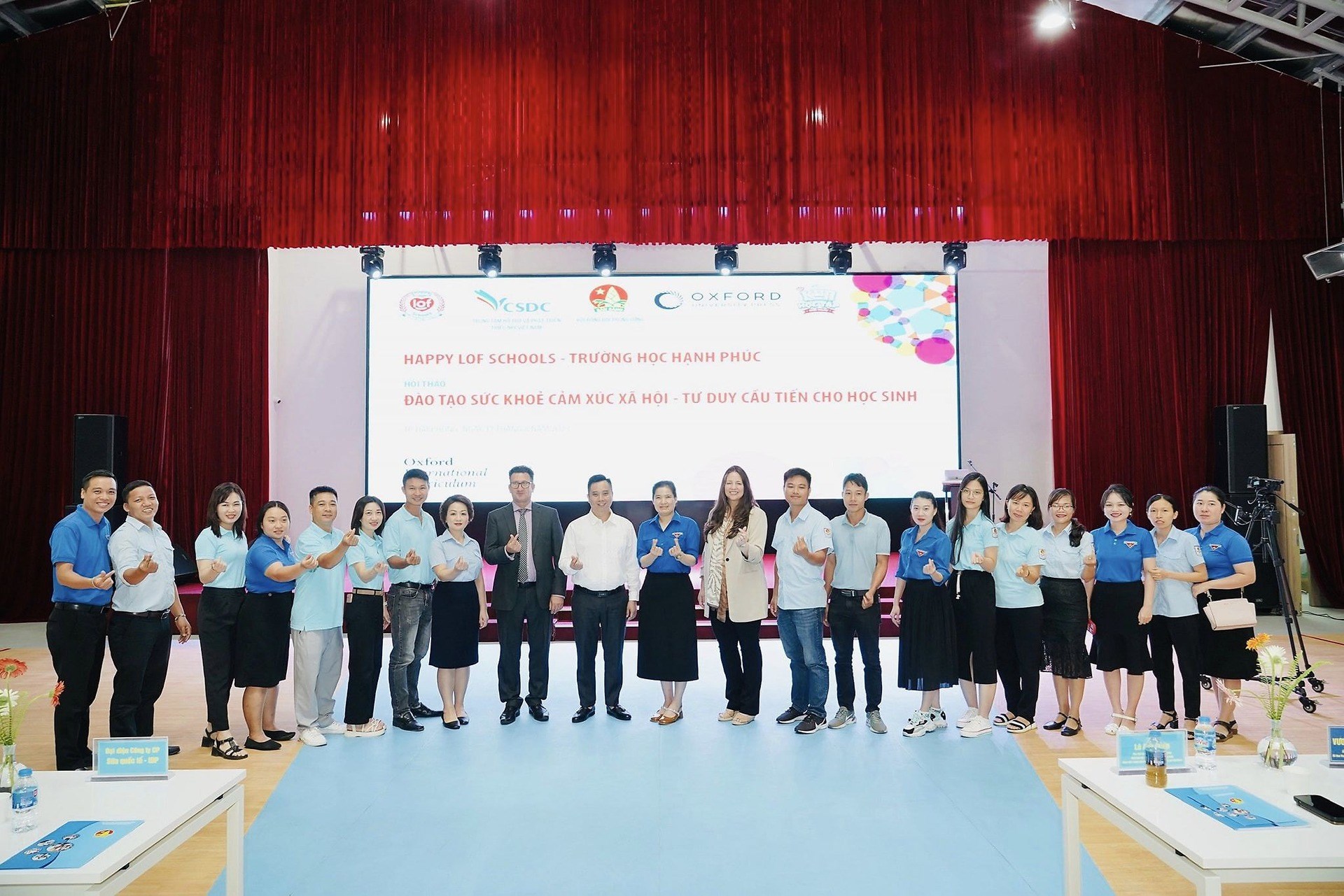 HỘI THẢO XÂY DỰNG MÔ HÌNH TRƯỜNG HỌC HẠNH PHÚC: ĐÀO TẠO SỨC KHỎE CẢM XÚC XÃ HỘI – TƯ DUY CẦU TIẾN CHO HỌC SINH