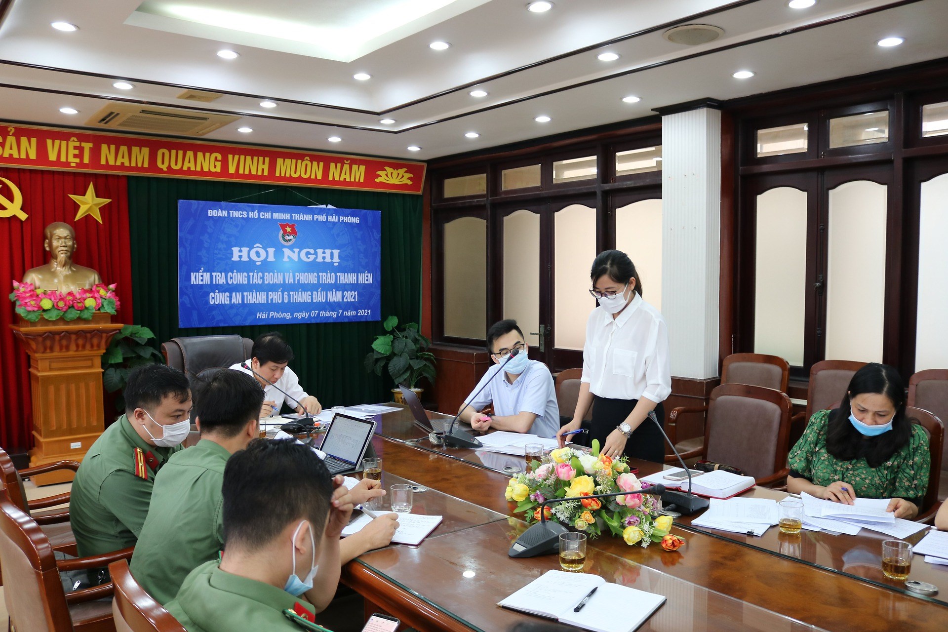 Hội nghị kiểm tra công tác Đoàn và phong trào thanh niên 6 tháng đầu năm 2021