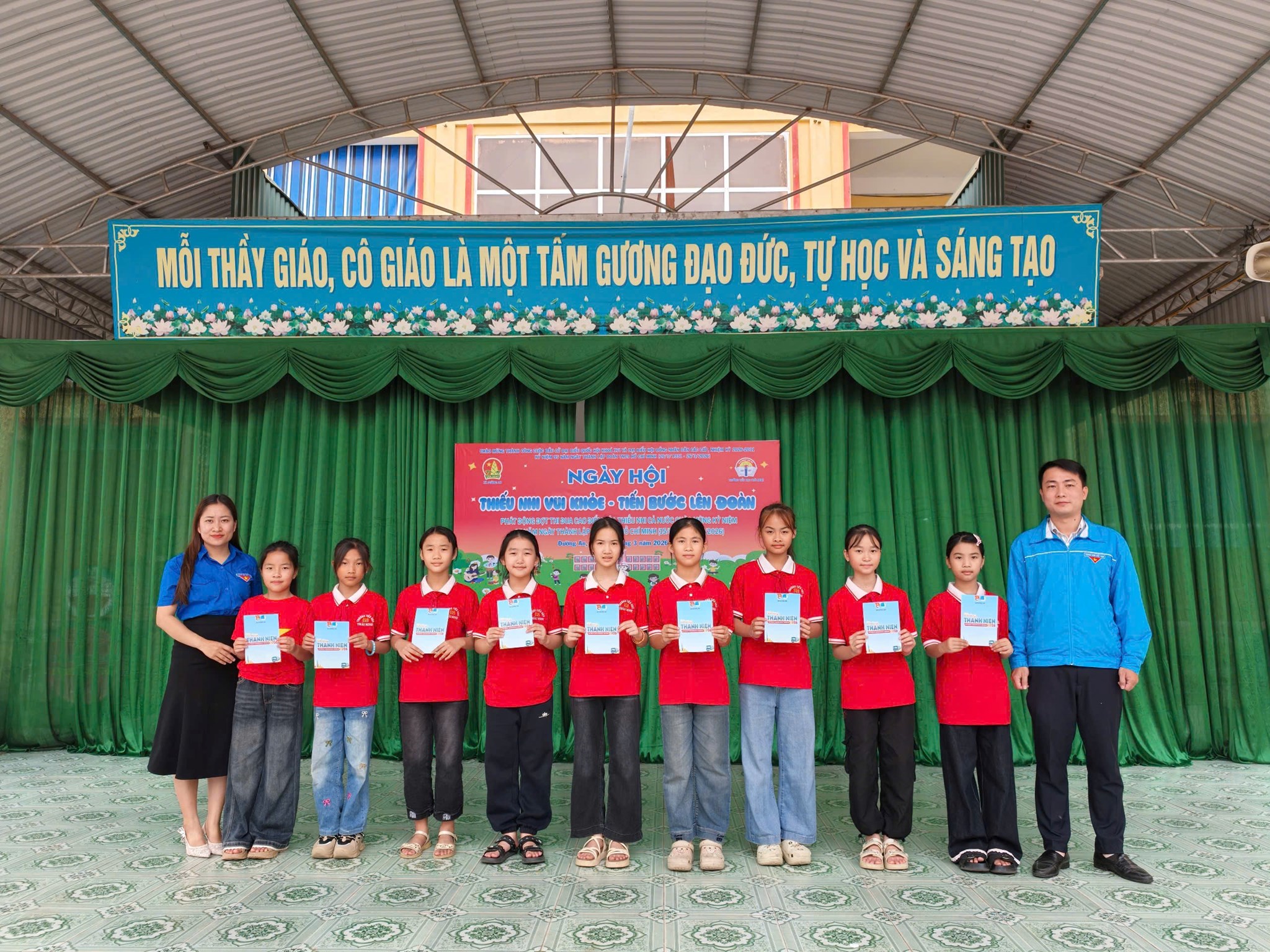 ĐƯỜNG AN: TỔ CHỨC NGÀY HỘI “THIẾU NHI VUI KHOẺ - TIẾN BƯỚC LÊN ĐOÀN” NĂM HỌC 2025 - 2026