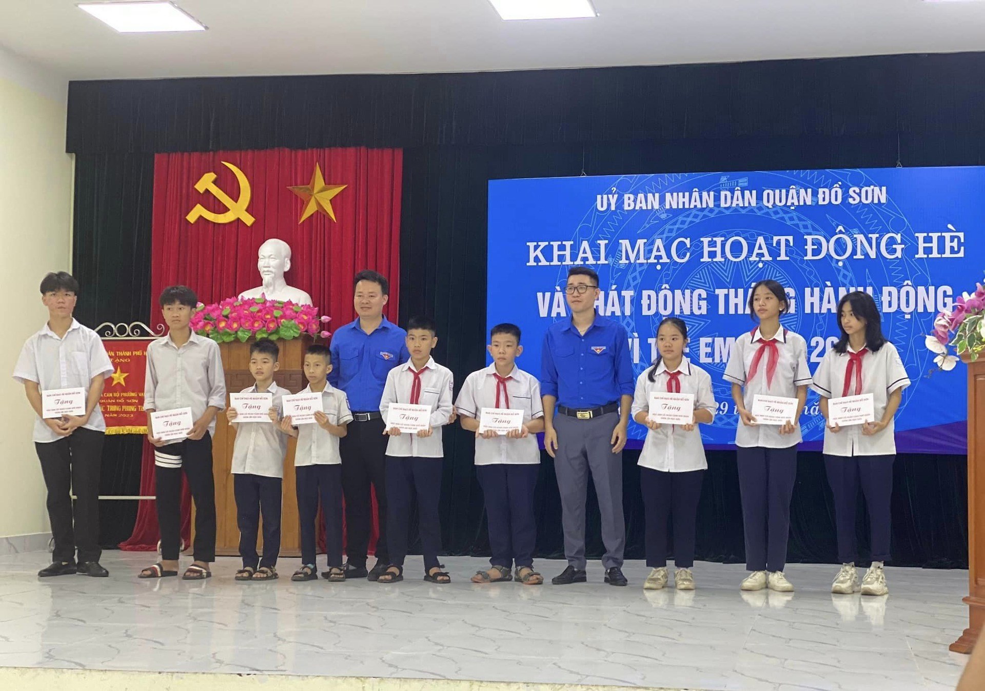 Quận đoàn Đồ Sơn: Vượt chỉ tiêu hỗ trợ, giúp đỡ thiếu nhi có hoàn cảnh khó khăn theo phân bổ năm 2024 của Thành đoàn