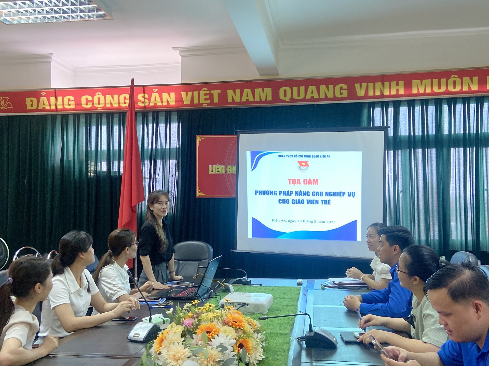 Quận Đoàn Kiến An tổ chức Hội nghị "Nâng cao nghiệp vụ giáo viên trẻ"
