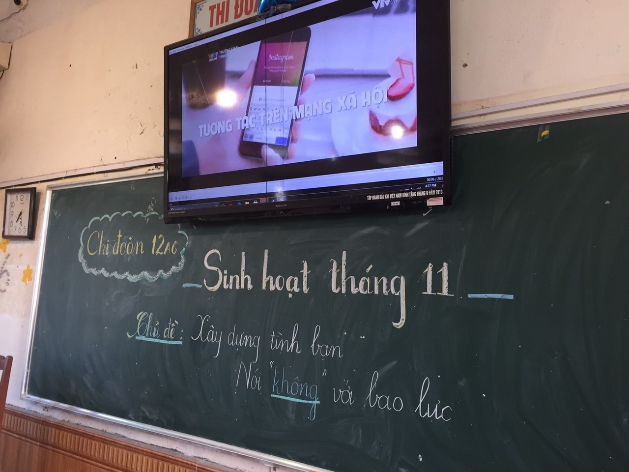 Đoàn trường THPT Vĩnh Bảo sinh hoạt Chi đoàn tháng 11/2021