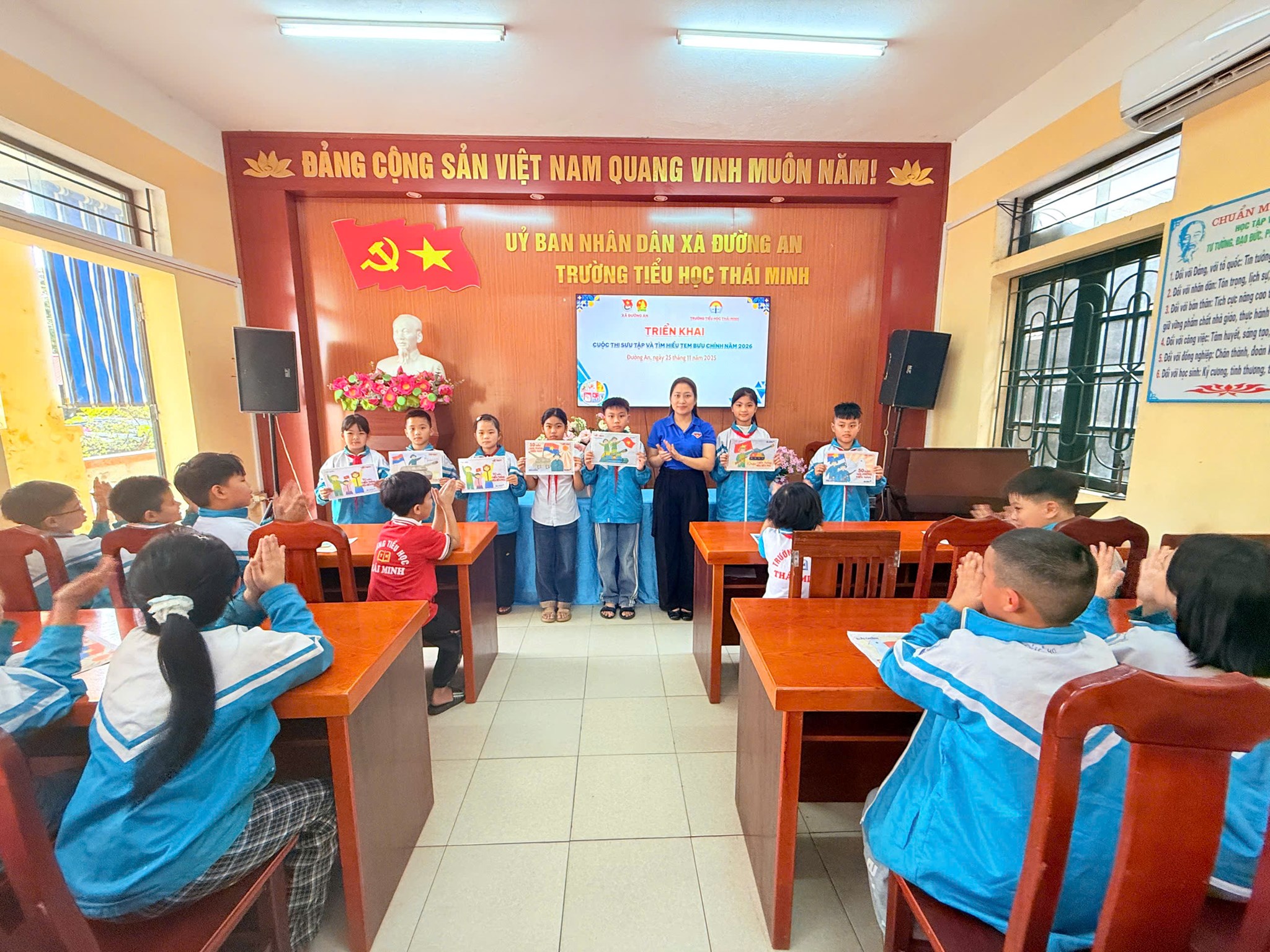 ĐƯỜNG AN: TRIỂN KHAI CUỘC THI SƯU TẬP VÀ TÌM HIỂU TEM BƯU CHÍNH NĂM 2026 VỚI CHỦ ĐỀ “ĐẢNG CỘNG SẢN VIỆT NAM VÀ HÀNH TRÌNH PHÁT TRIỂN ĐẤT NƯỚC QUA CON TEM BƯU CHÍNH”