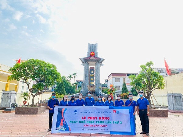 Lễ phát động Ngày chủ nhật xanh lần 3 năm 2021 tại HPU