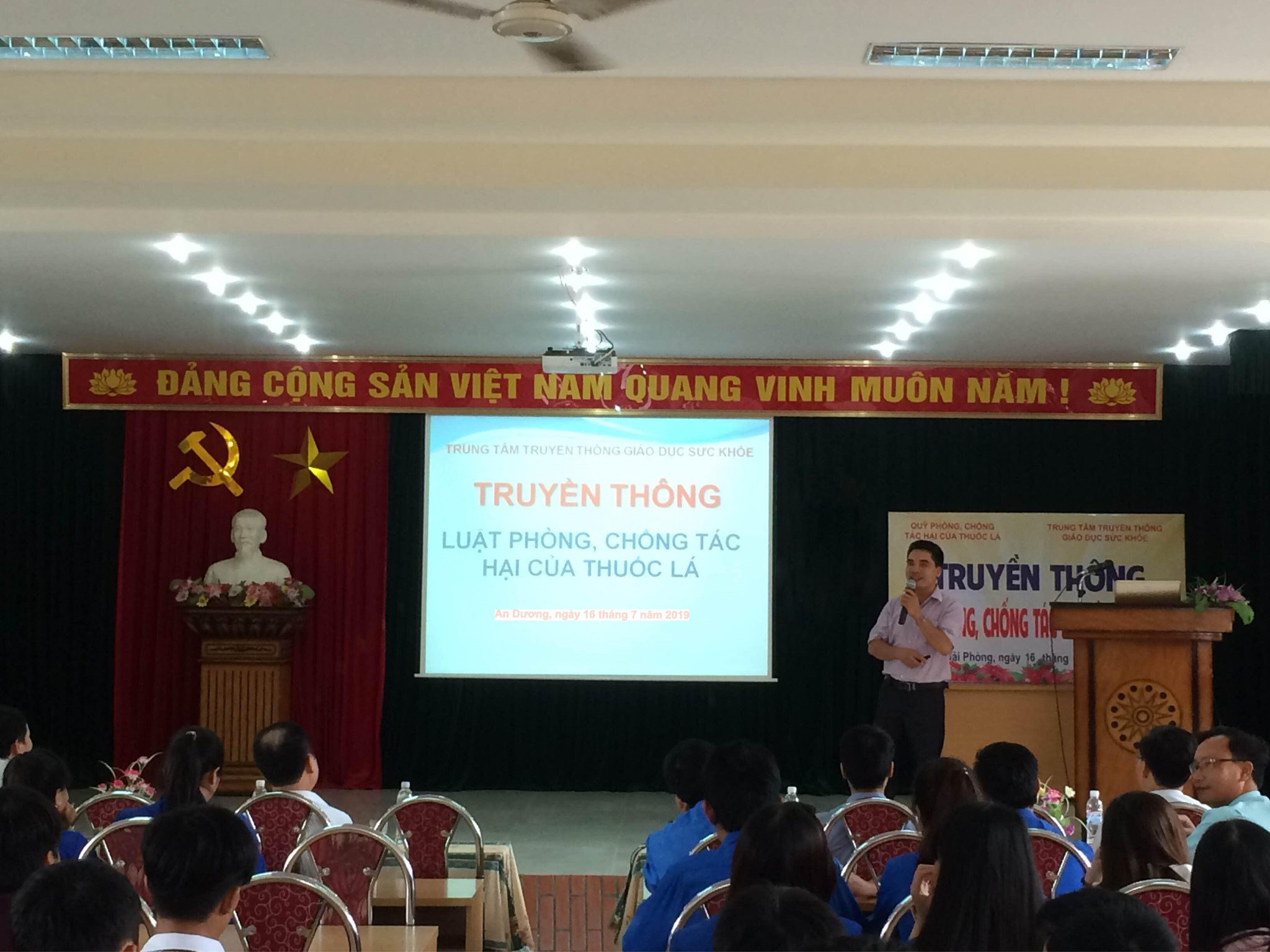 Tọa đàm nâng cao nhận thức của đoàn viên, thanh niên huyện An Dương về về tác hại nguy hiểm của rượu, bia, thuốc lá, chất kích thích