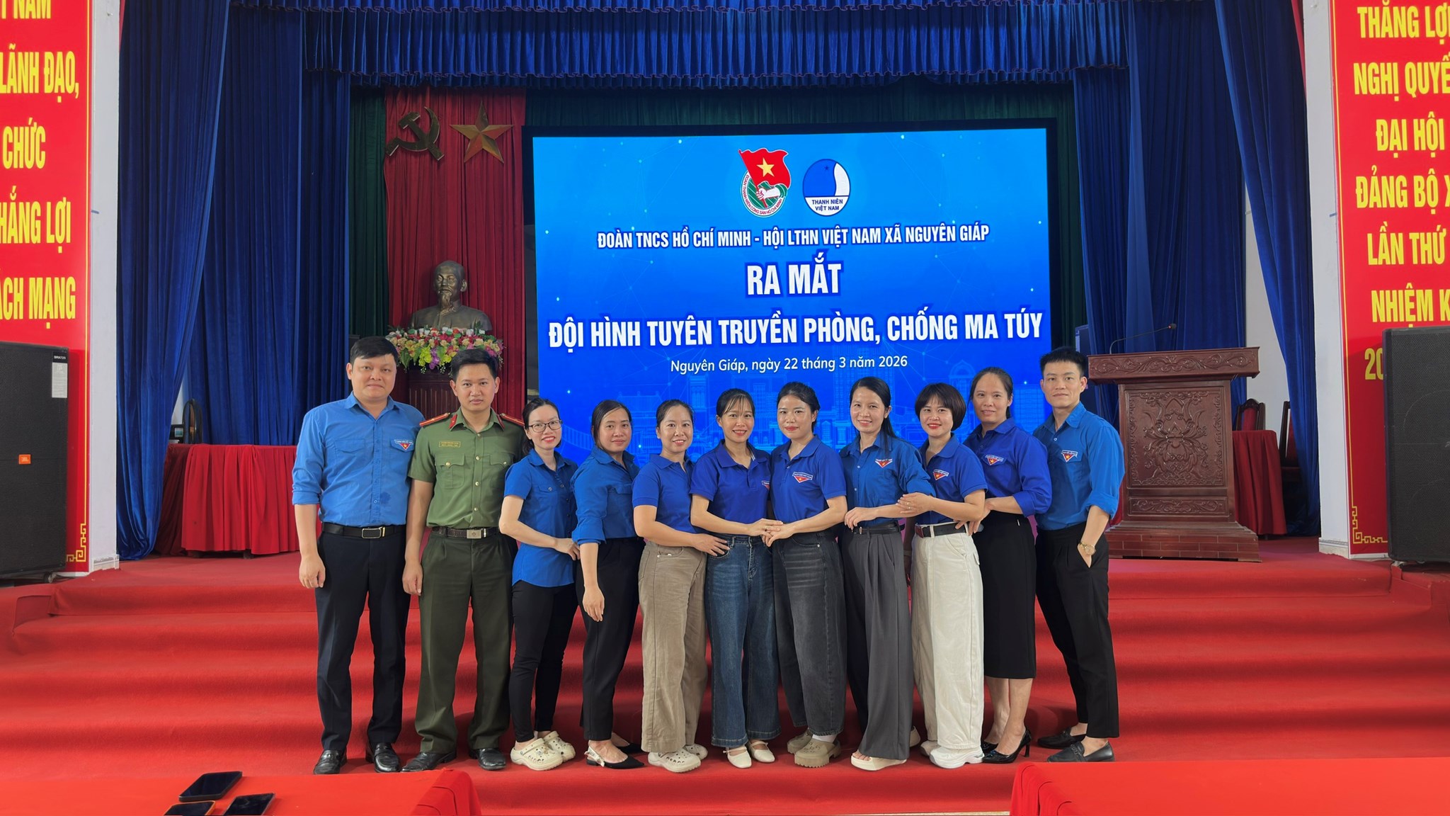 Đoàn TNCS Hồ Chí Minh xã Nguyên Giáp tổ chức Hội nghị tuyên truyền phòng, chống tệ nạn xã hội cho đoàn viên thanh niên