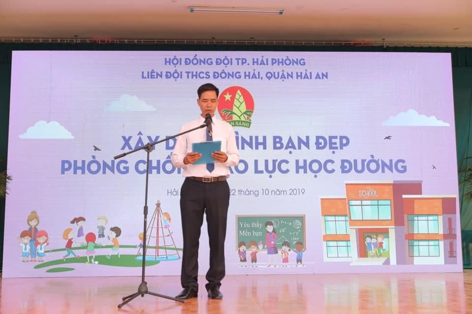 Quận đoàn - Hội đồng Đội quận Hải An chỉ đạo Liên đội THCS Đông Hải thực hiện thành công chuyên đề tạo mẫu cấp thành phố: "Xây dựng tình bạn đẹp - Phòng chống bạo lực học đường"