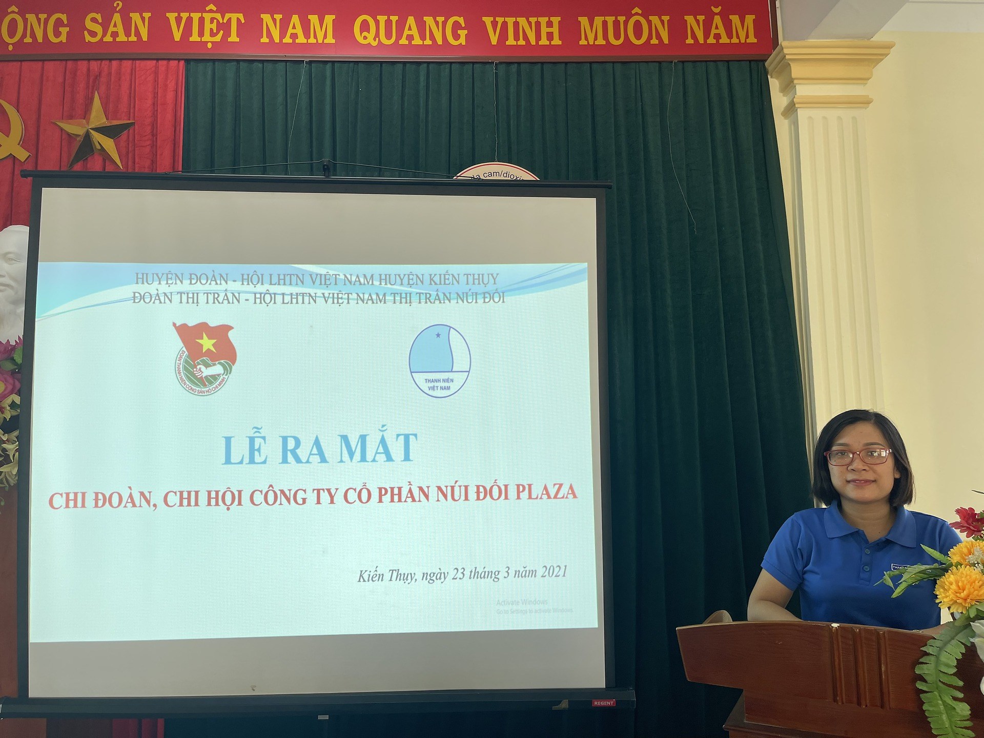 LỄ RA MẮT CHI ĐOÀN, CHI HỘI CÔNG TY CỔ PHẦN NÚI ĐỐI PLAZA
