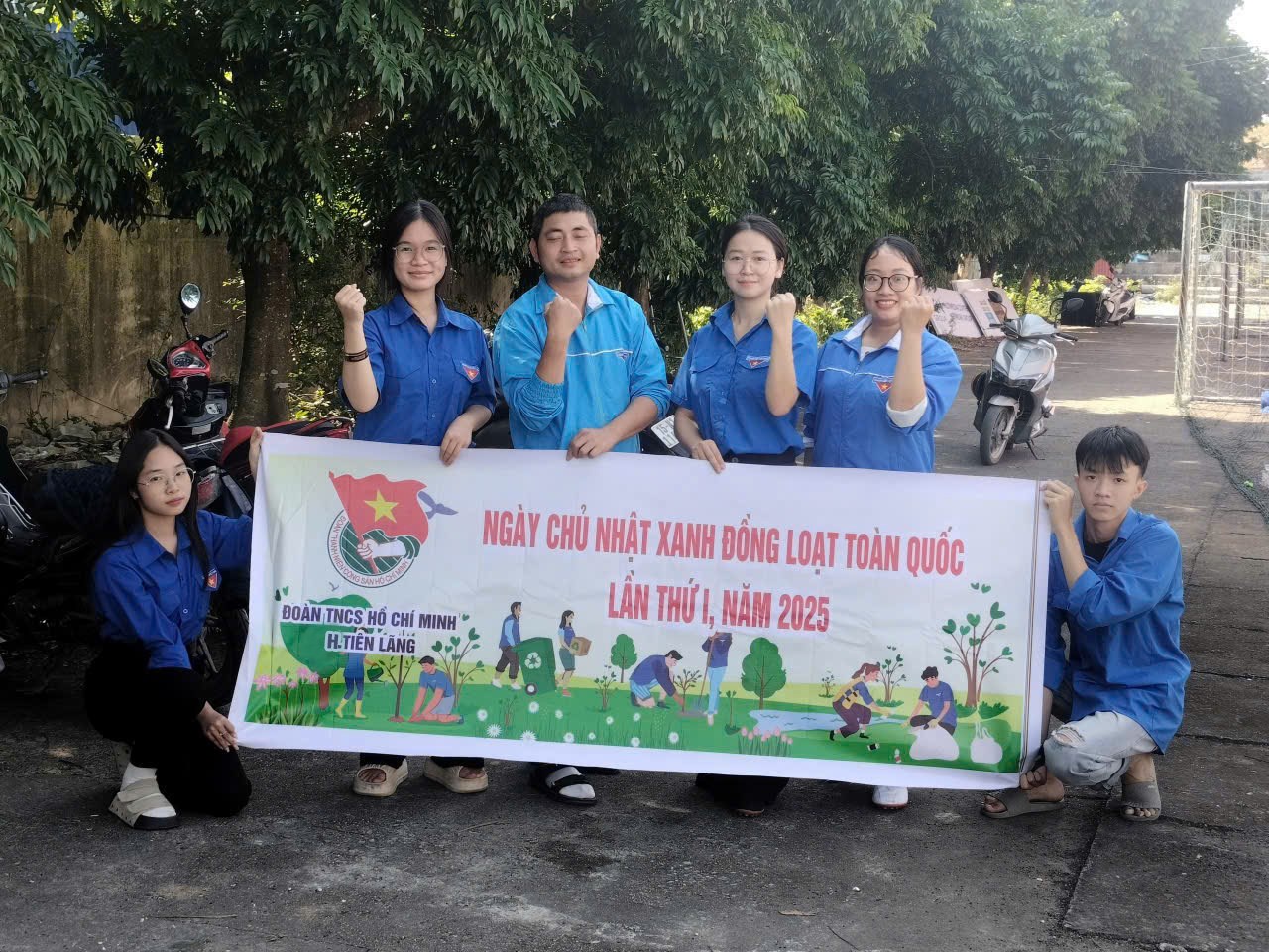 HUYỆN ĐOÀN TIÊN LÃNG RA QUÂN NGÀY CHỦ NHẬT XANH LẦN THỨ I NĂM 2025