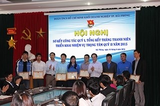 Đoàn Khối Doanh nghiệp thành phố tổ chức sơ kết quý I năm 2015 và công bố quyết định về việc bổ nhiệm cán bộ