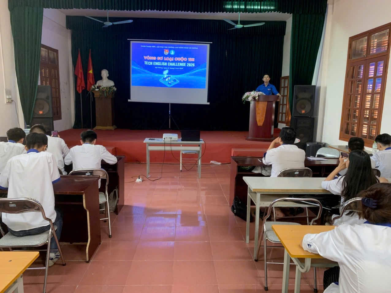 Đoàn Thanh niên – Hội Sinh viên Trường Cao đẳng Nghề Hải Dương tổ chức Vòng sơ loại và trao giải Cuộc thi “Tech English Challenge 2026”
